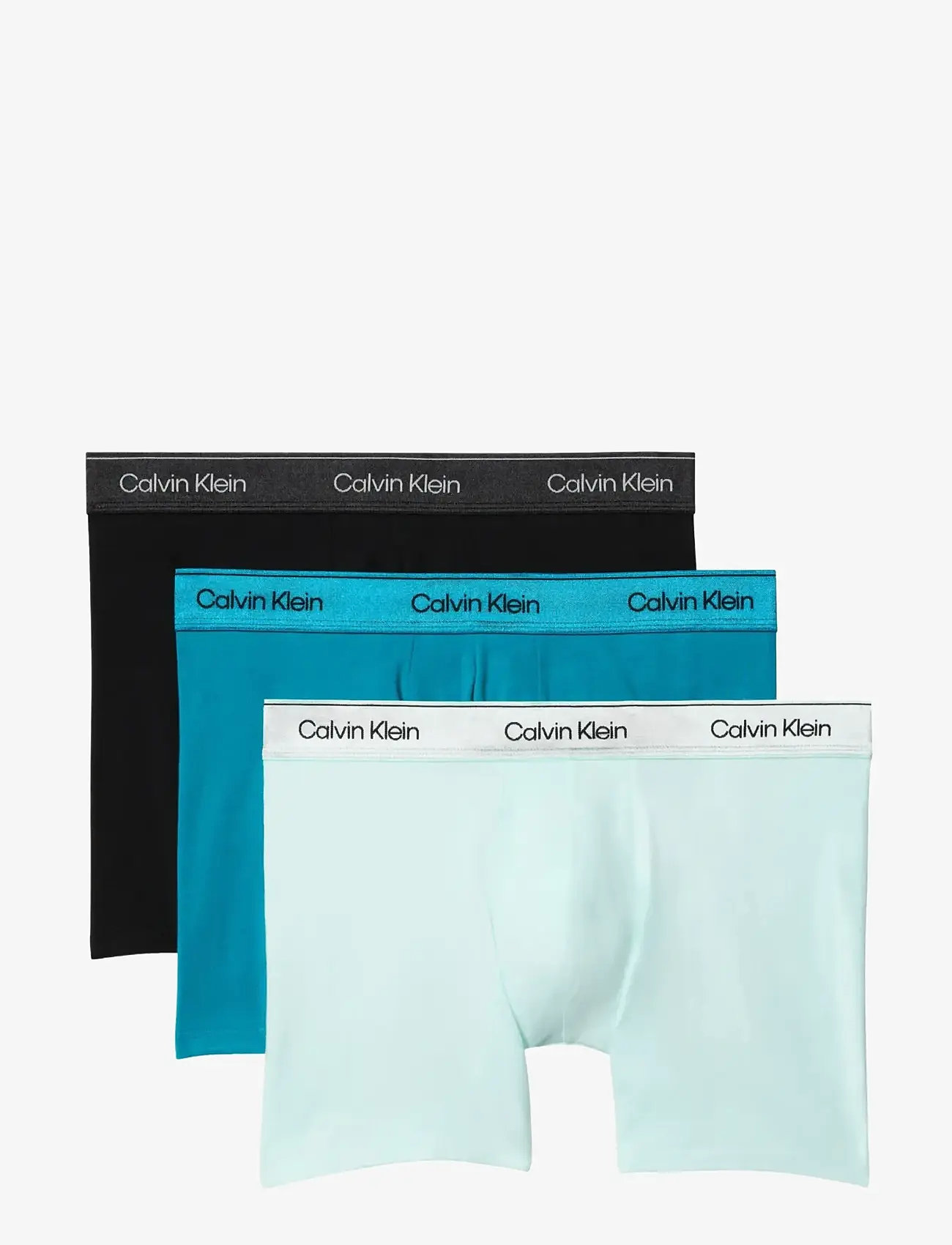Calvin Klein - BOXER BRIEF 3PK - aluspükste mitmikpakk - black bright turquoise glacier mist - 1