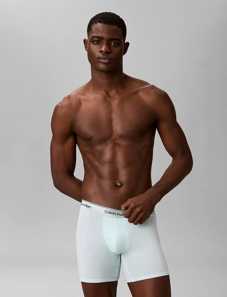 Calvin Klein - BOXER BRIEF 3PK - unterhosen im multipack - black bright turquoise glacier mist - 0