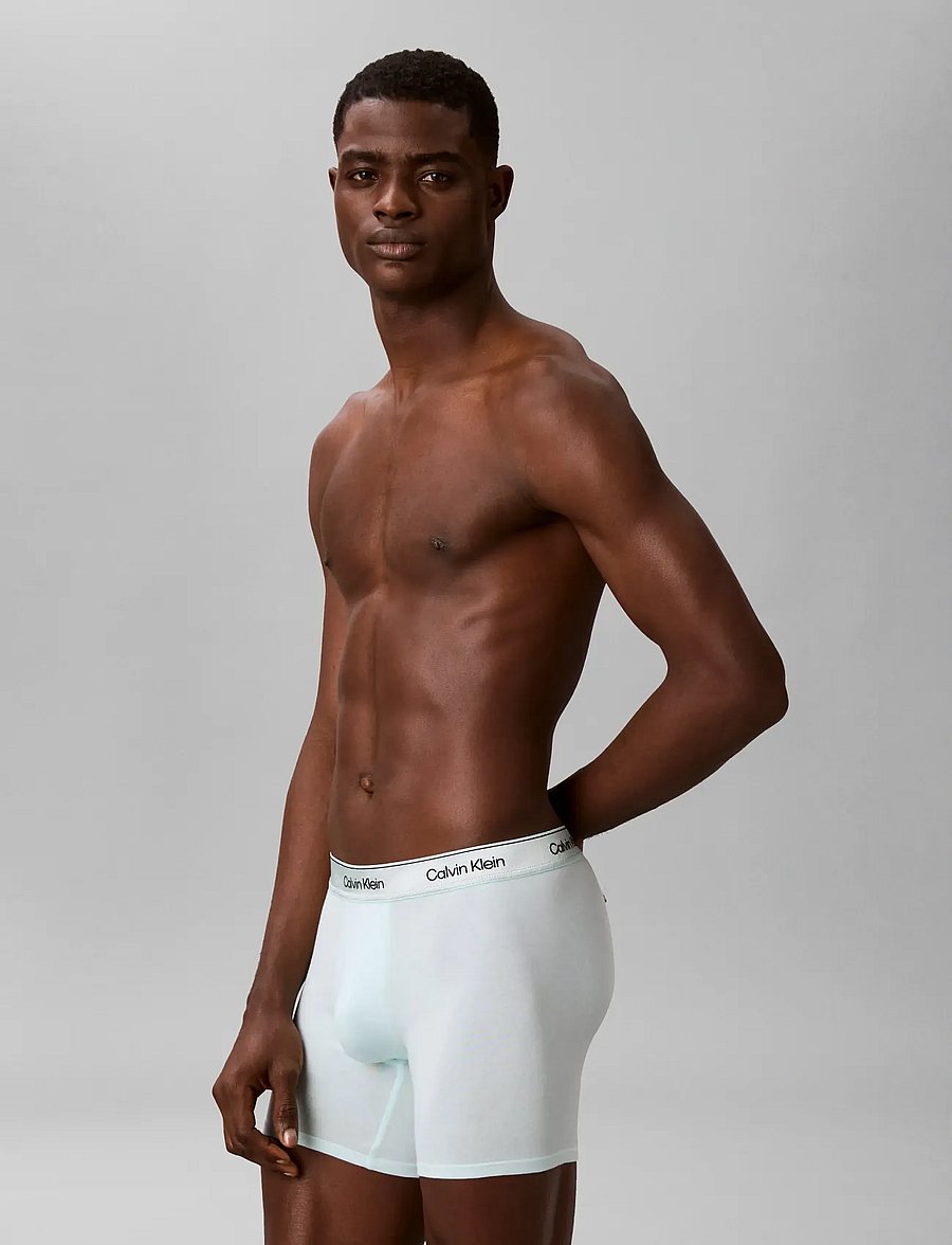 Calvin Klein - BOXER BRIEF 3PK - unterhosen im multipack - black bright turquoise glacier mist - 4