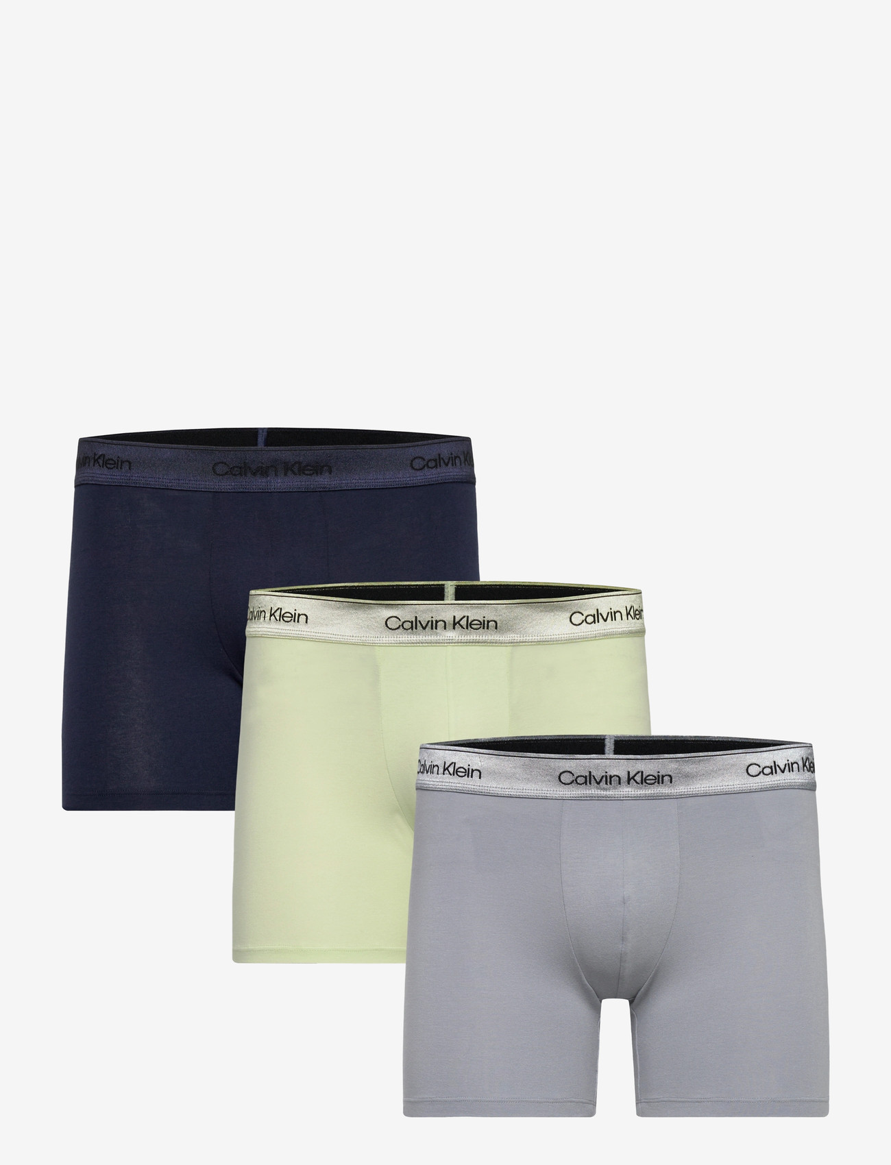 Calvin Klein - BOXER BRIEF 3PK - multipack underbukser - shoreline lime cream misty grey - 0