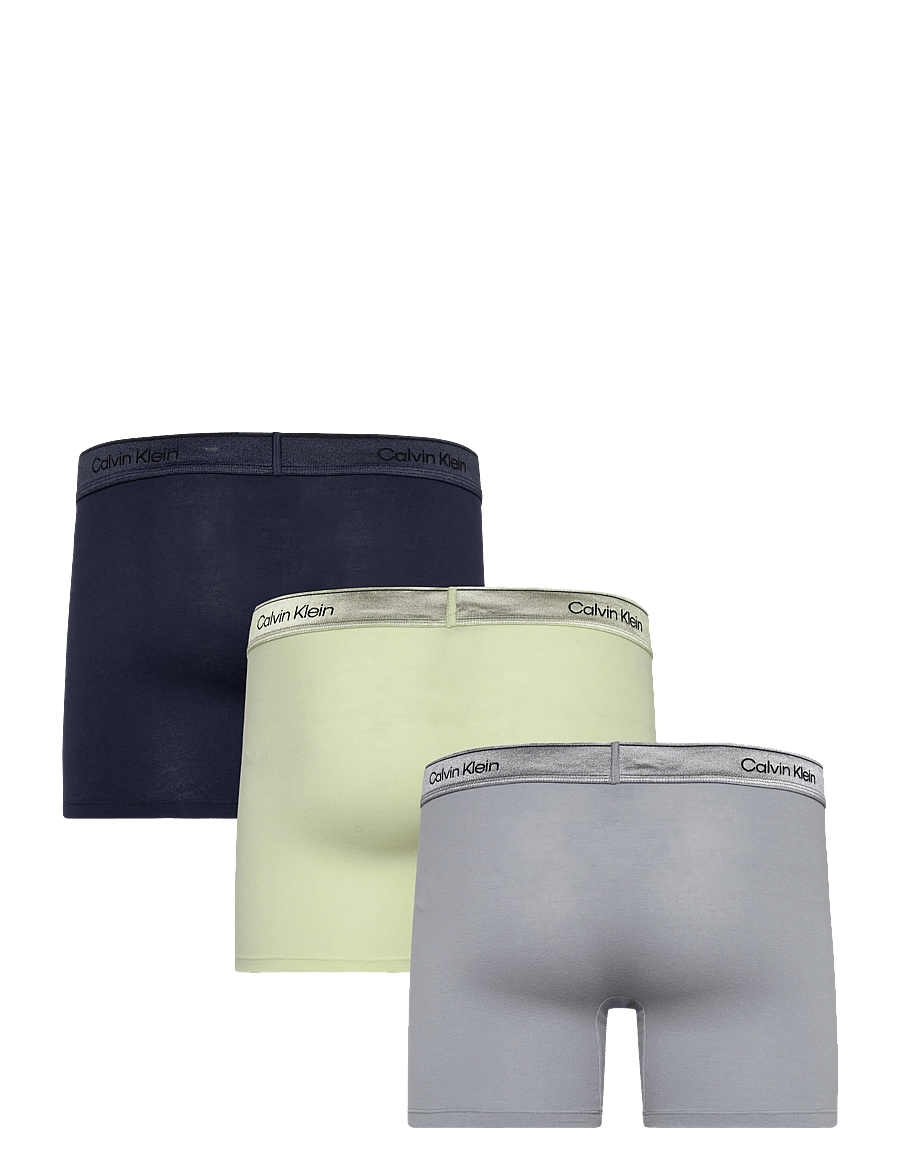 Calvin Klein - BOXER BRIEF 3PK - unterhosen im multipack - shoreline lime cream misty grey - 4