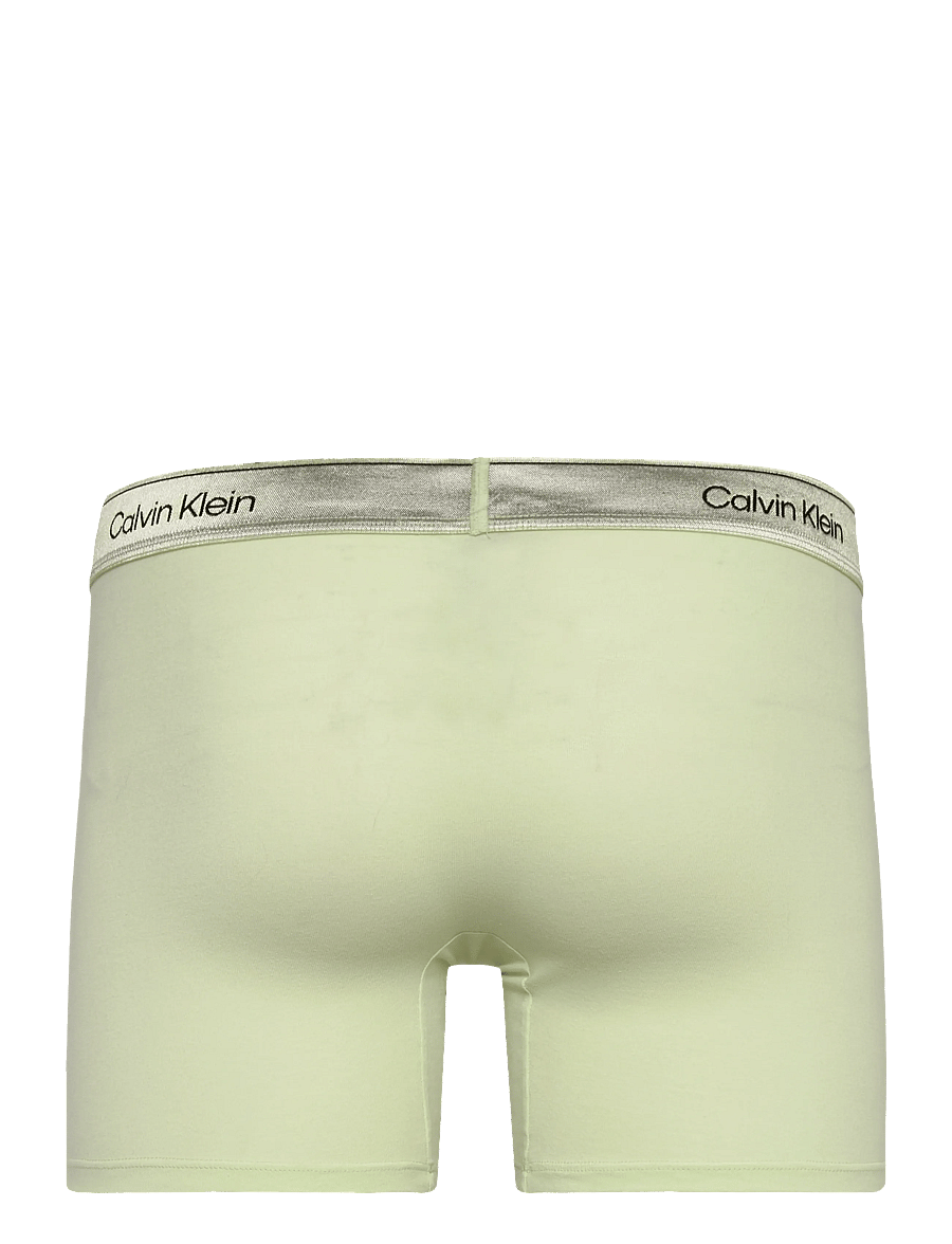 Calvin Klein - BOXER BRIEF 3PK - majtki w wielopaku - shoreline lime cream misty grey - 3