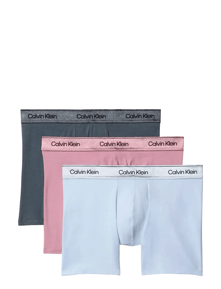 Calvin Klein - BOXER BRIEF 3PK - unterhosen im multipack - turbulence breezy blue soft mauve - 1