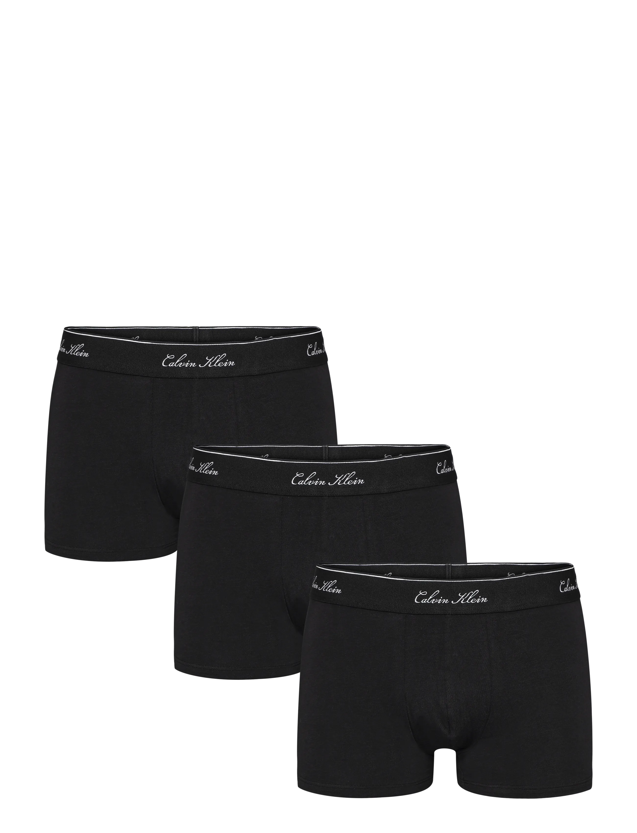 Calvin Klein LOW RISE TRUNK 3PK - Meestele - BLACK W  DTM WB / black