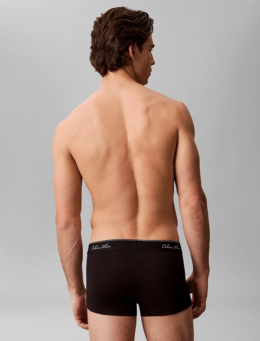 Calvin Klein - LOW RISE TRUNK 3PK - multipack underbukser - black w dtm wb - 4