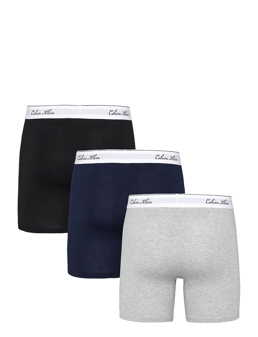 Calvin Klein - BOXER BRIEF 3PK - unterhosen im multipack - black grey heather dark sapphire - 2