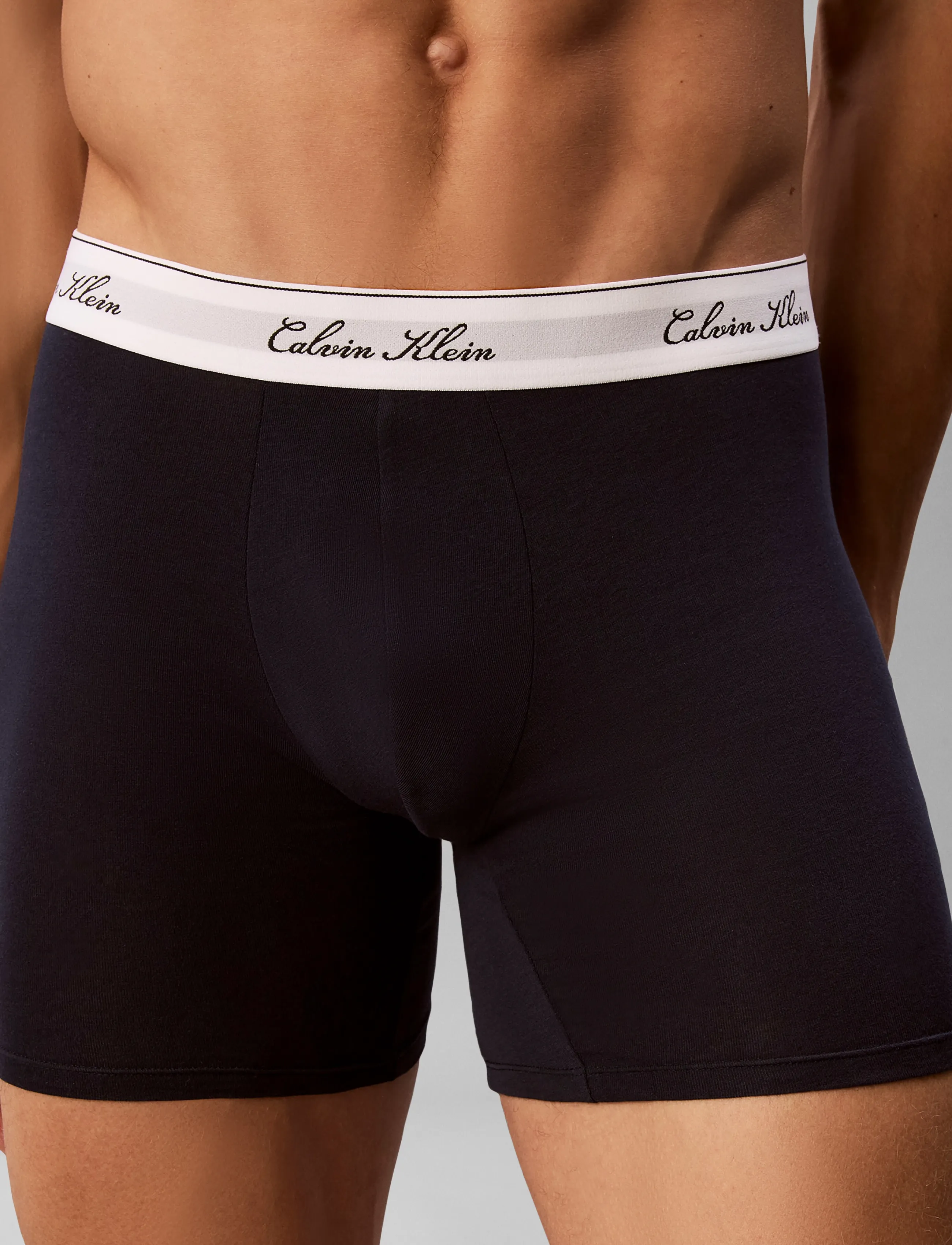 Calvin Klein - BOXER BRIEF 3PK - multipack underbukser - black grey heather dark sapphire - 3