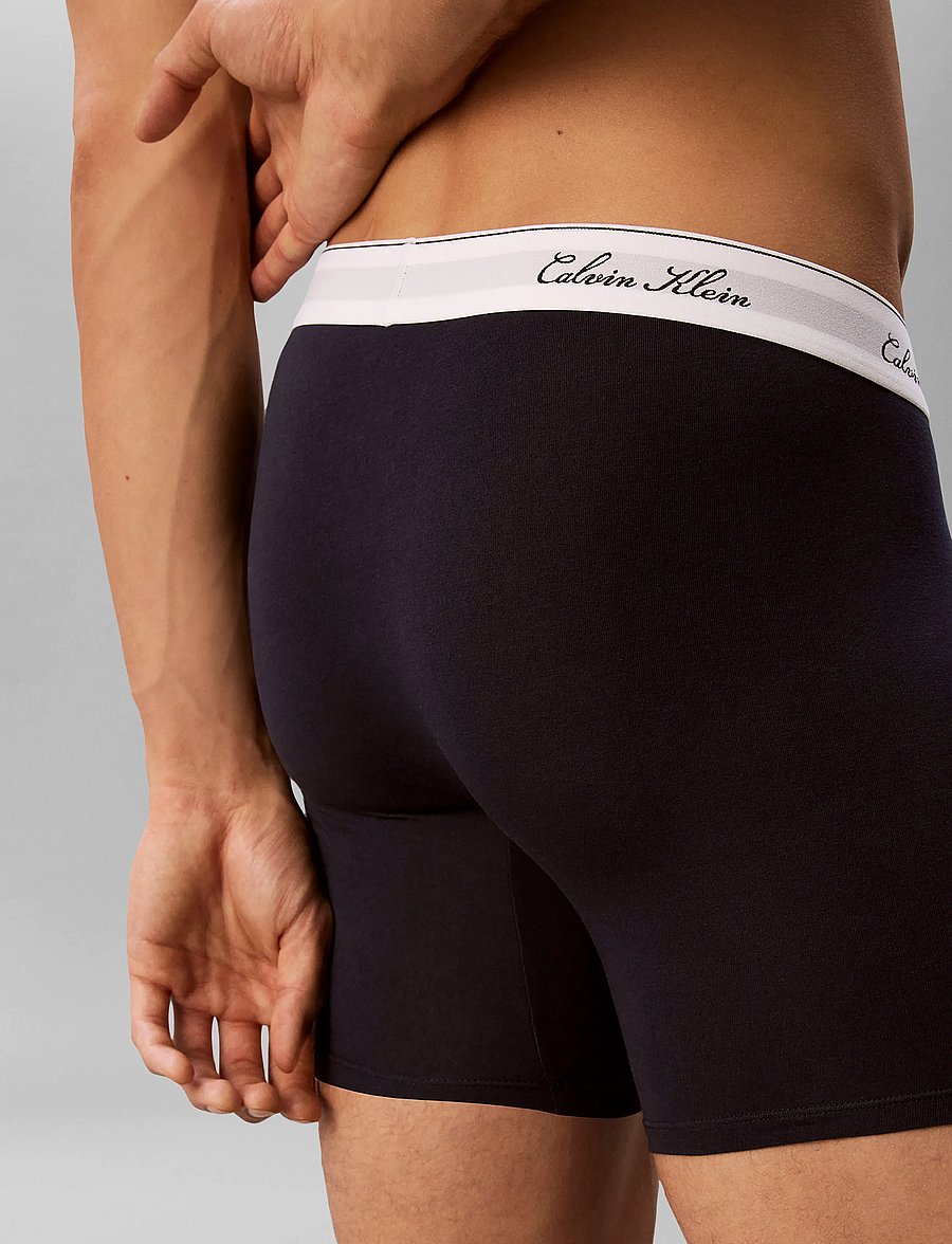 Calvin Klein - BOXER BRIEF 3PK - unterhosen im multipack - black grey heather dark sapphire - 5