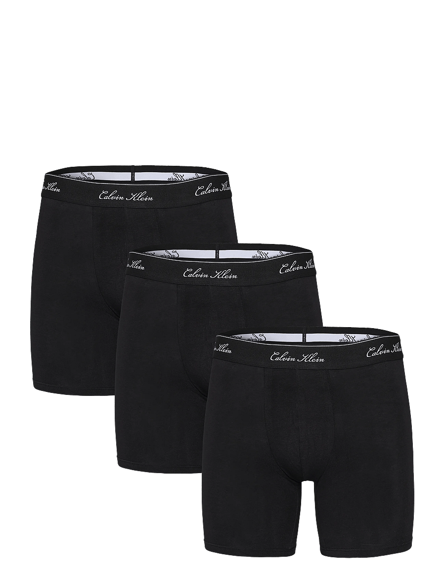 Calvin Klein - BOXER BRIEF 3PK - multipakk aluspüksid - black w dtm wb - 1