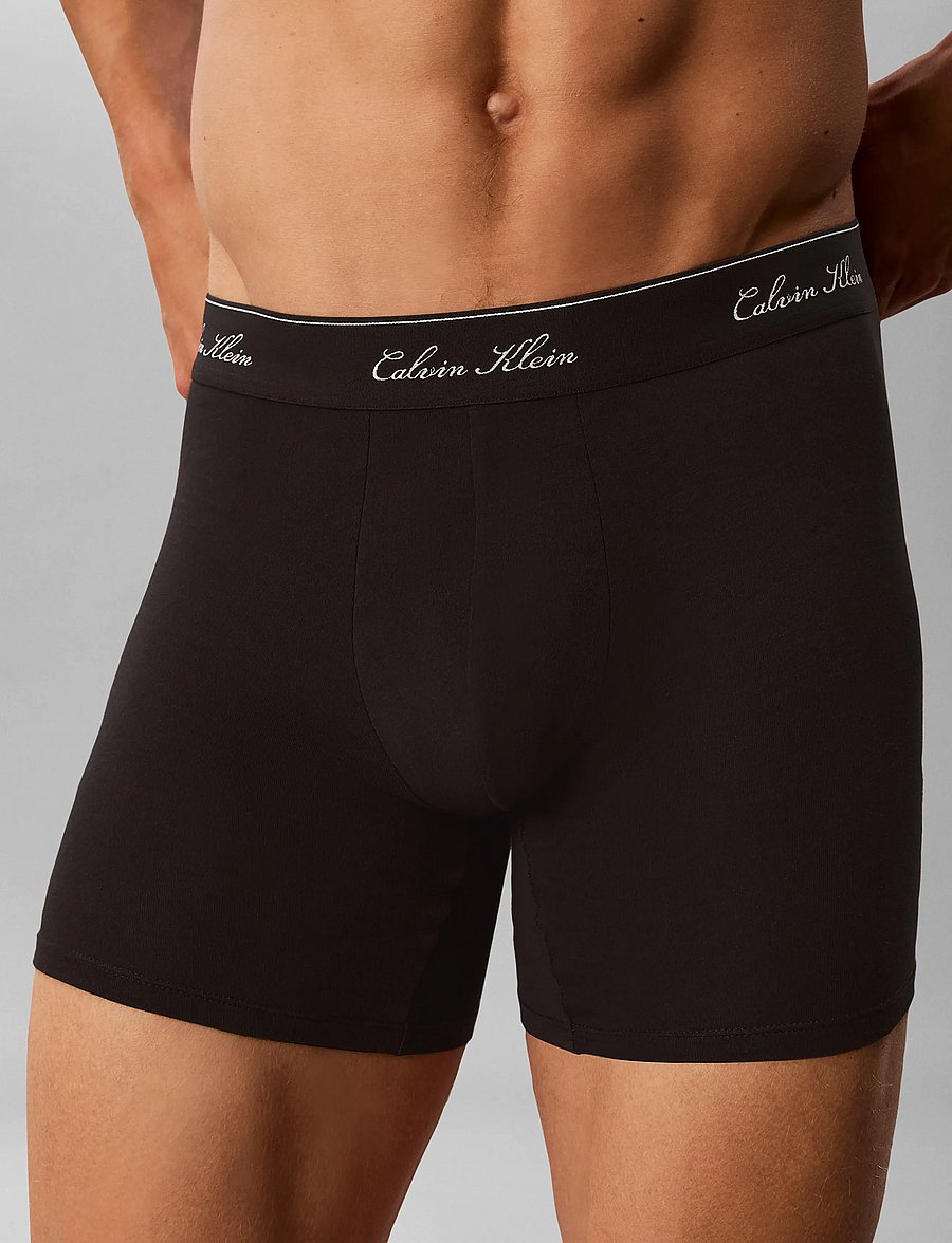 Calvin Klein - BOXER BRIEF 3PK - multipakk aluspüksid - black w dtm wb - 3