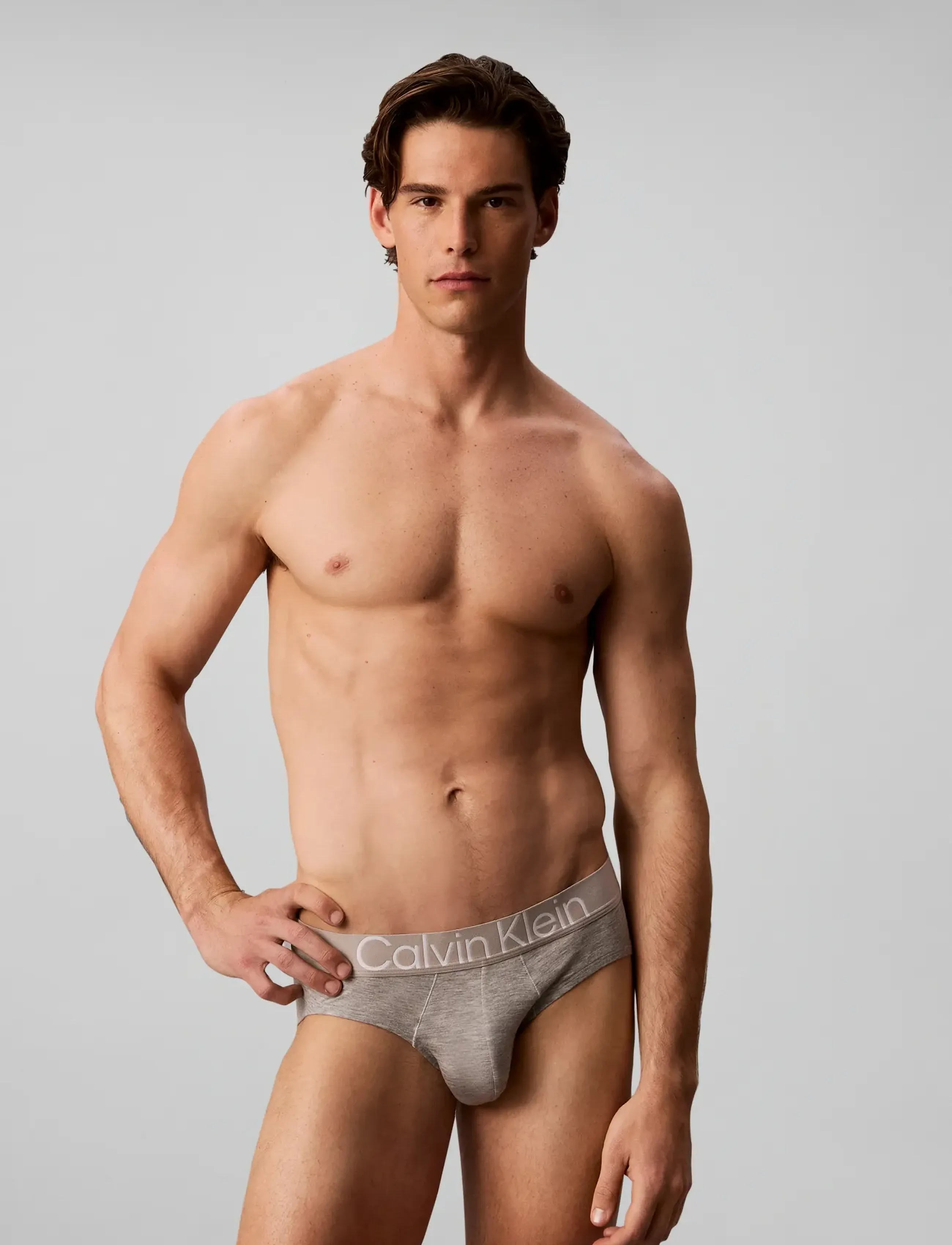 Calvin Klein HIP BRIEF 3PK - Calvin Klein - BLACK GREY HEATHER DARK SAPPHIRE / black