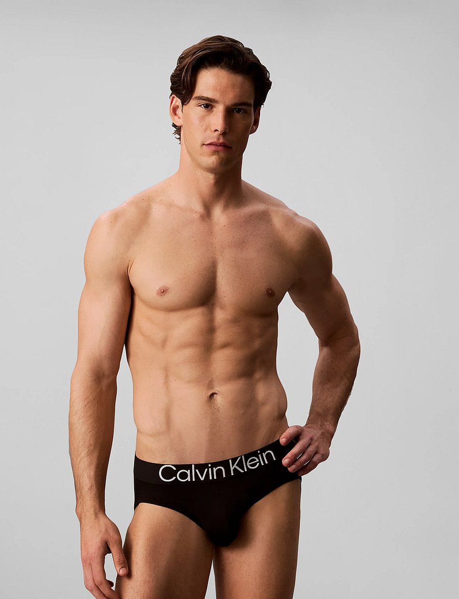 Calvin Klein - HIP BRIEF 3PK - briefs - black black black - 0