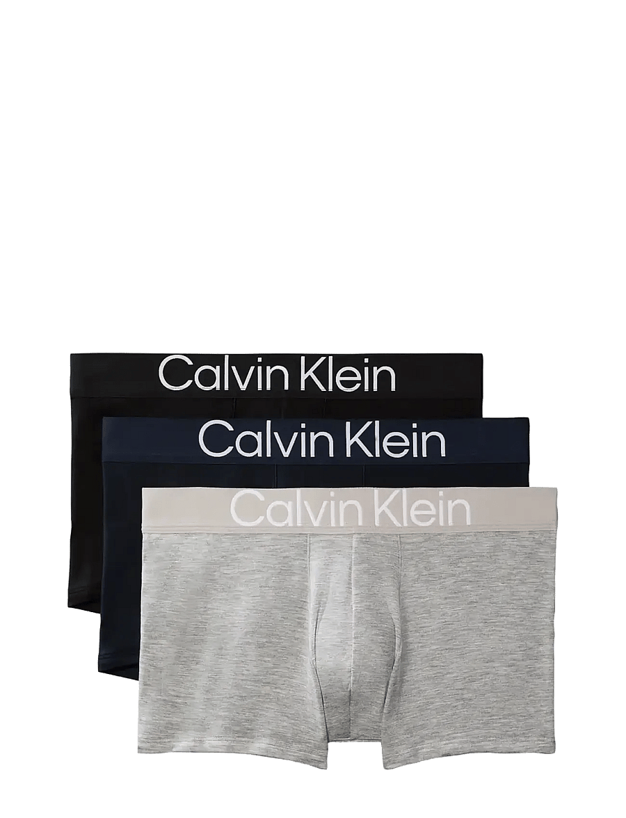 Calvin Klein - TRUNK 3PK - bokserid - black grey heather dark sapphire - 1
