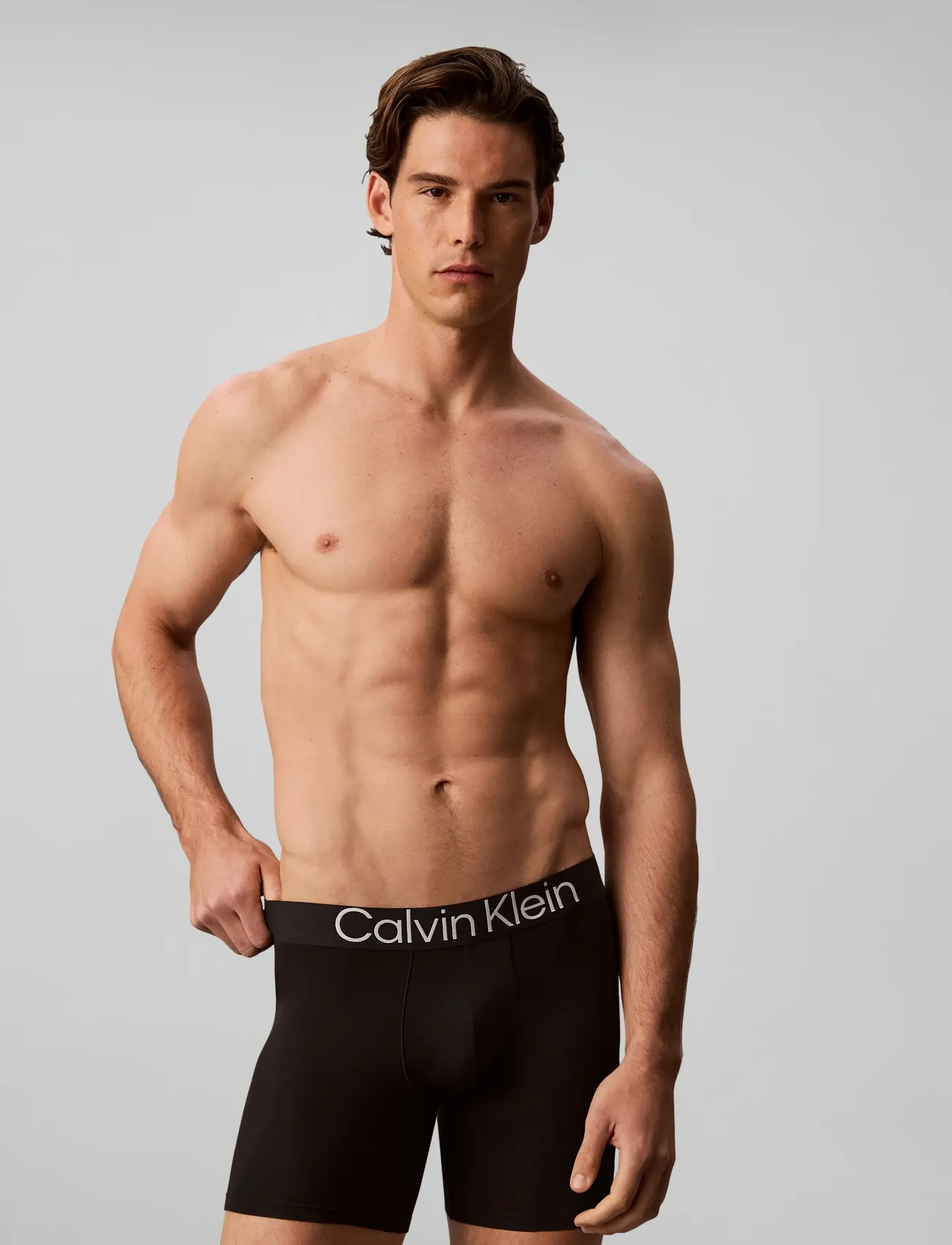 Calvin Klein BOXER BRIEF 3PK - Calvin Klein - BLACK GREY HEATHER DARK SAPPHIRE / black