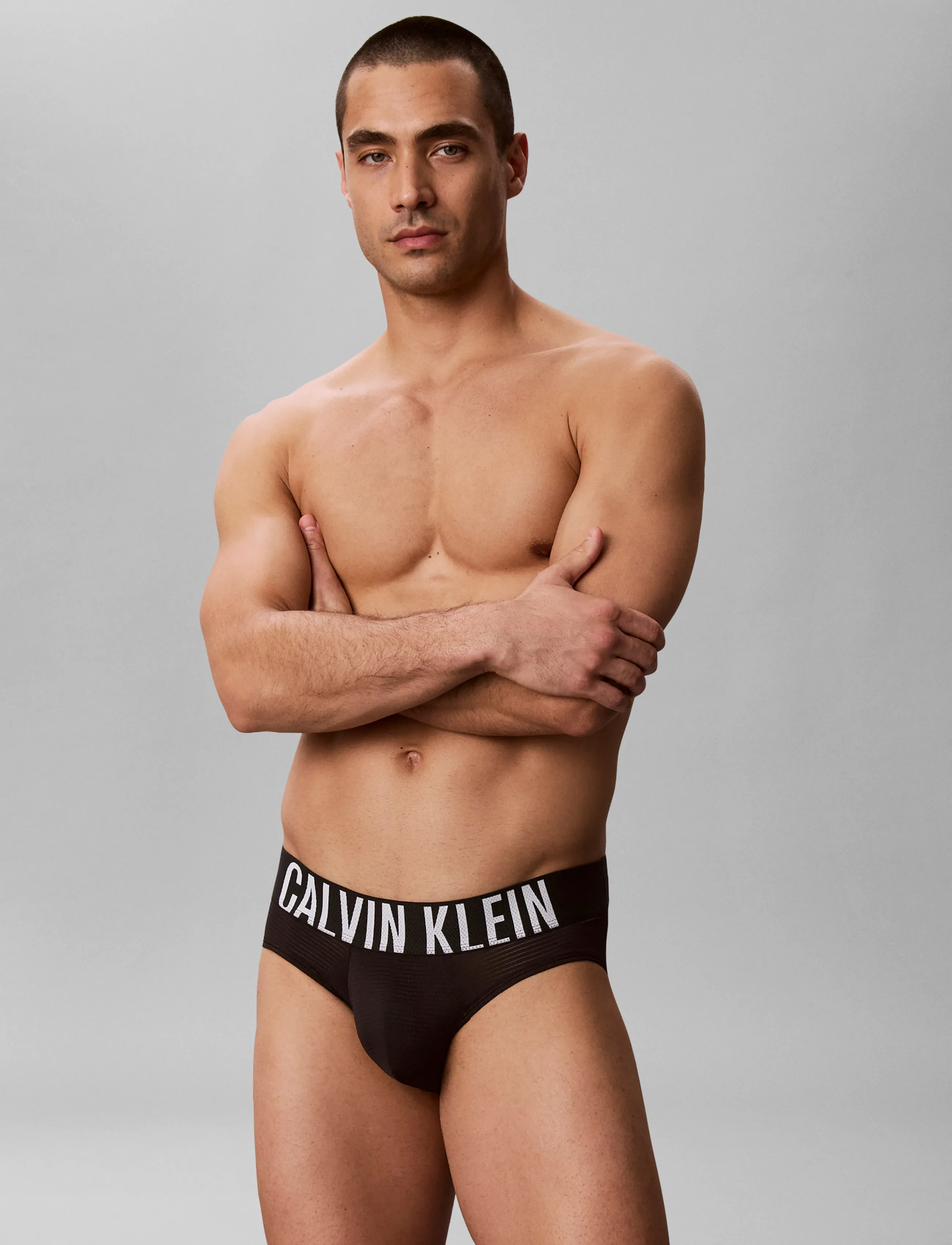 Calvin Klein Hip Brief 3Pk, Mænd, 3 Pak Hip Briefs, Sort, Str: XL