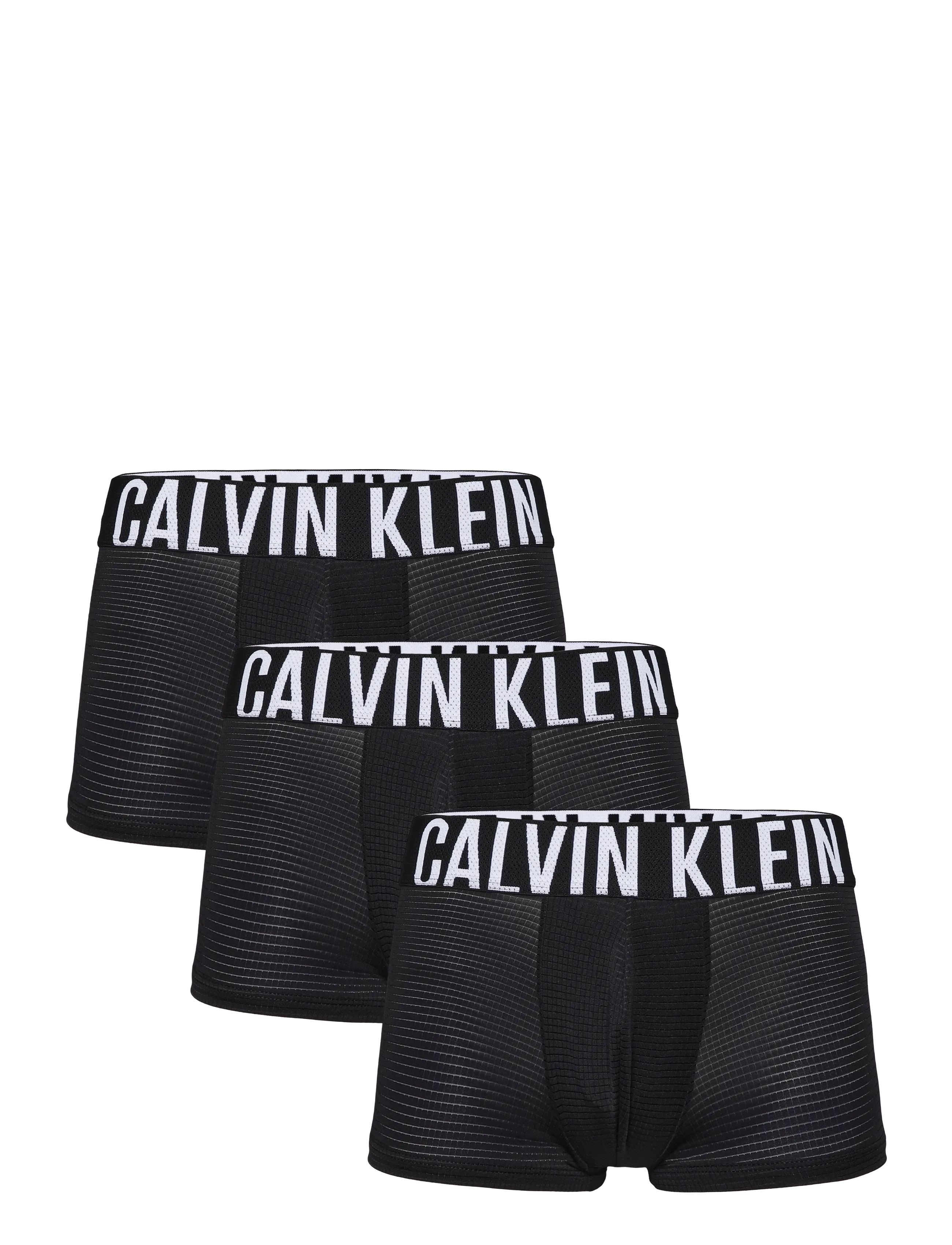 Calvin Klein LOW RISE TRUNK 3PK - Boxershorts - BLACK BLACK BLACK / black