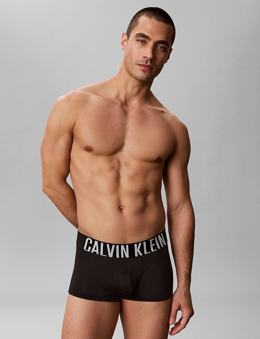 Calvin Klein - LOW RISE TRUNK 3PK - unterhosen im multipack - black black black - 0