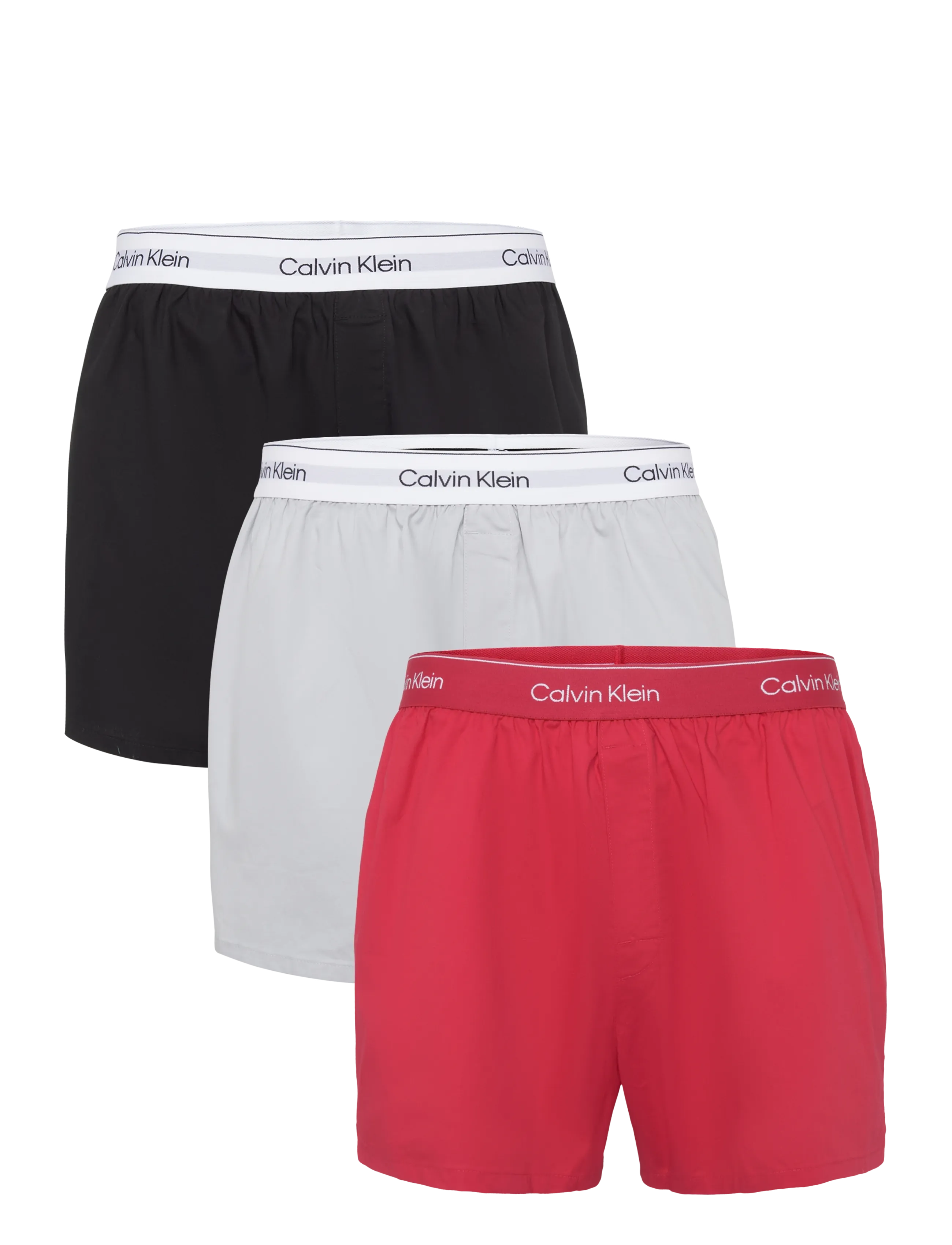 Calvin Klein BOXER SLIM 3PK - Underwear - BLACK GOJI BERRY HARBOR MIST / multi
