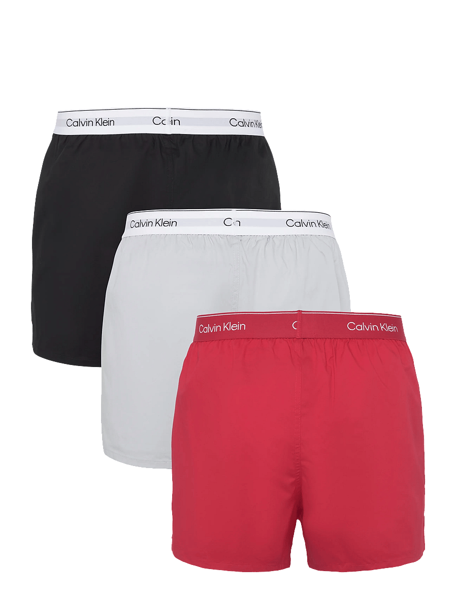 Calvin Klein - BOXER SLIM 3PK - boxer shorts - black goji berry harbor mist - 1