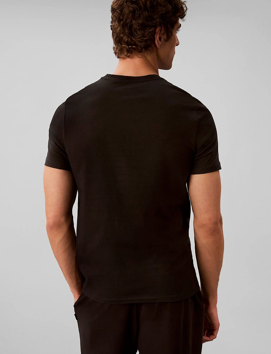 Calvin Klein - S/S CREW NECK 3PK - nattrøjer - black black black - 2