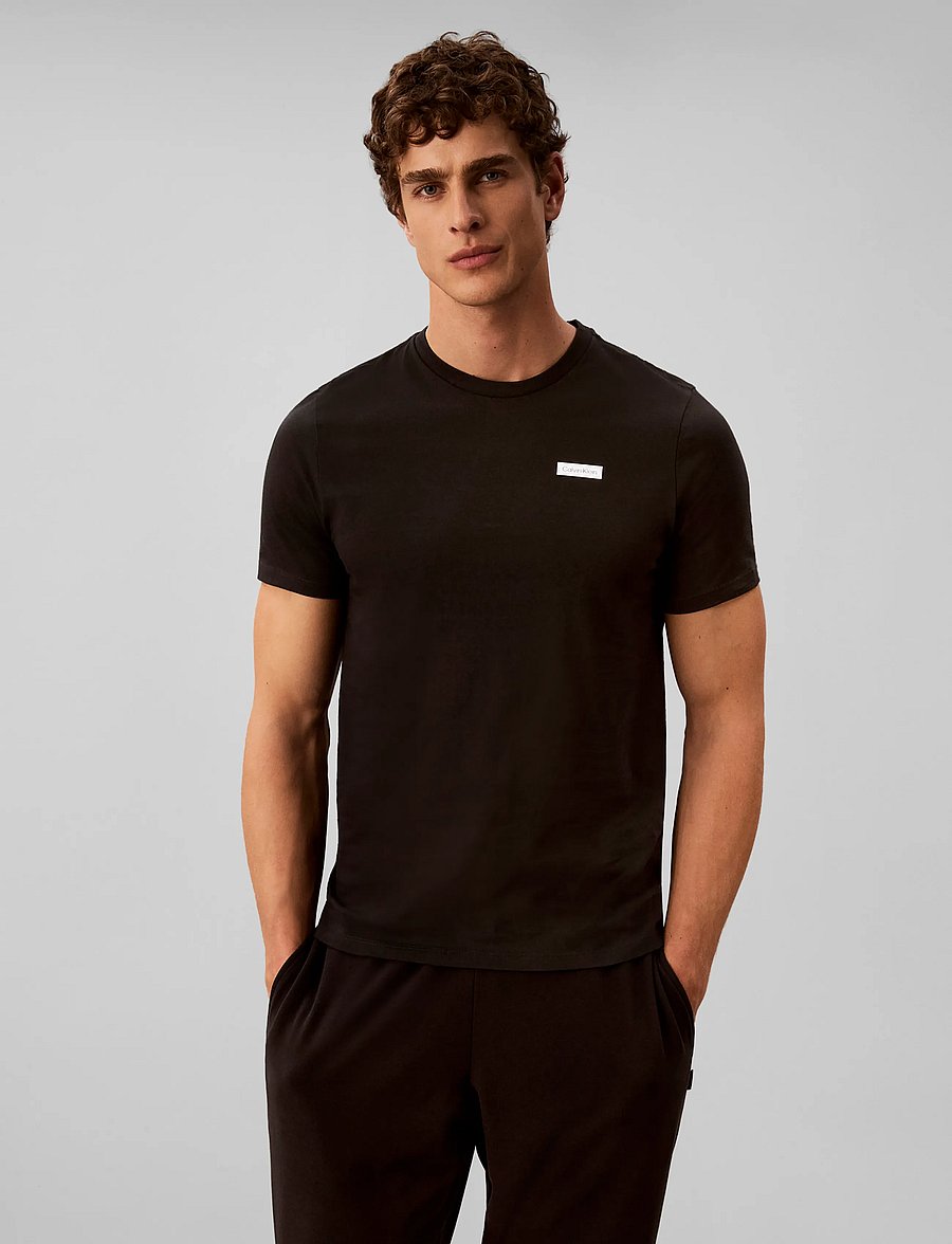 Calvin Klein - S/S CREW NECK 3PK - nattrøjer - black black black - 3