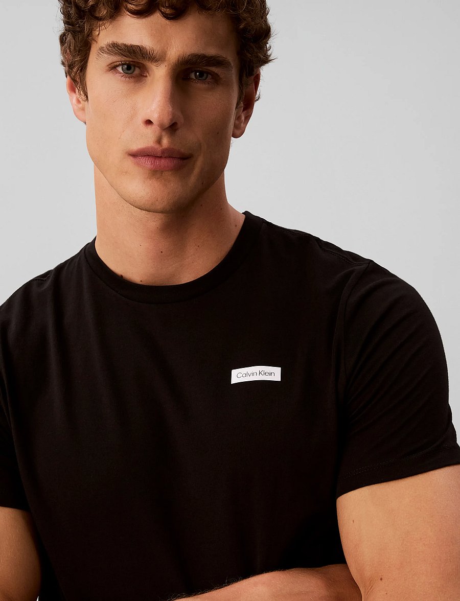 Calvin Klein - S/S CREW NECK 3PK - nattrøjer - black black black - 4