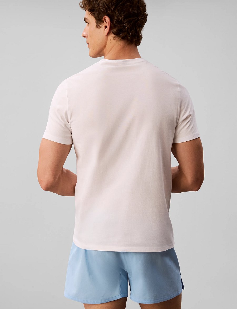 Calvin Klein - S/S CREW NECK 3PK - nattrøjer - white white white - 2