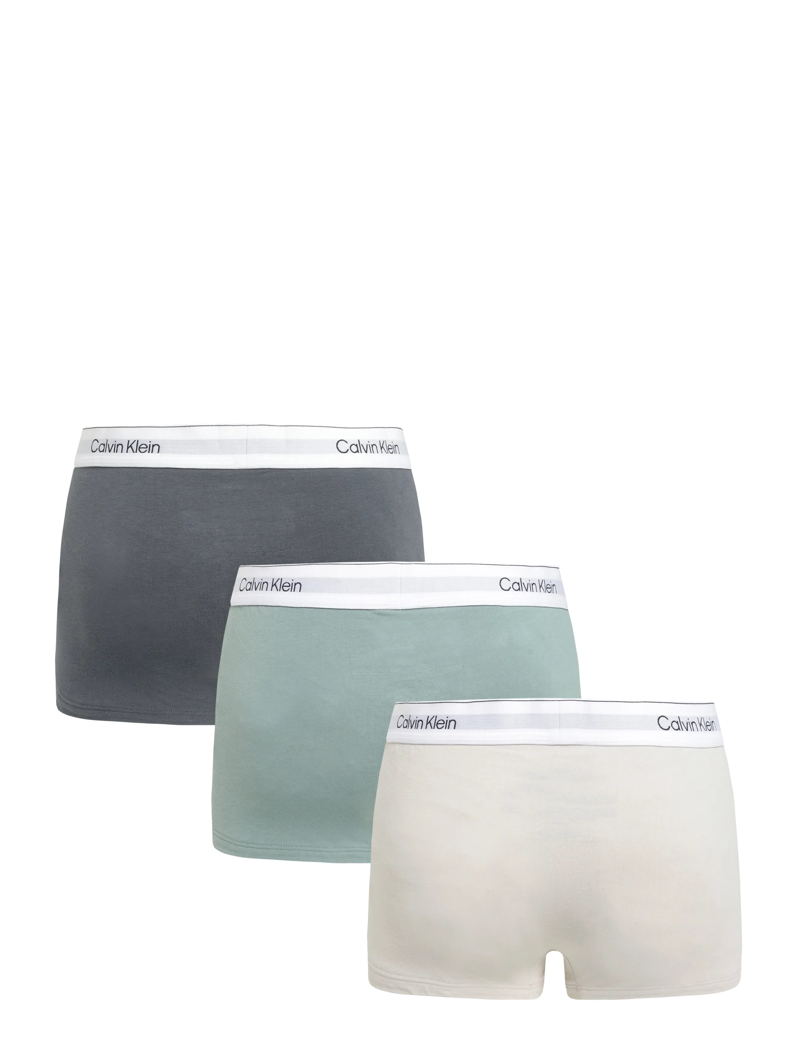 Calvin Klein - LOW RISE TRUNK 3PK - turbulence   chinois green   silver - 2