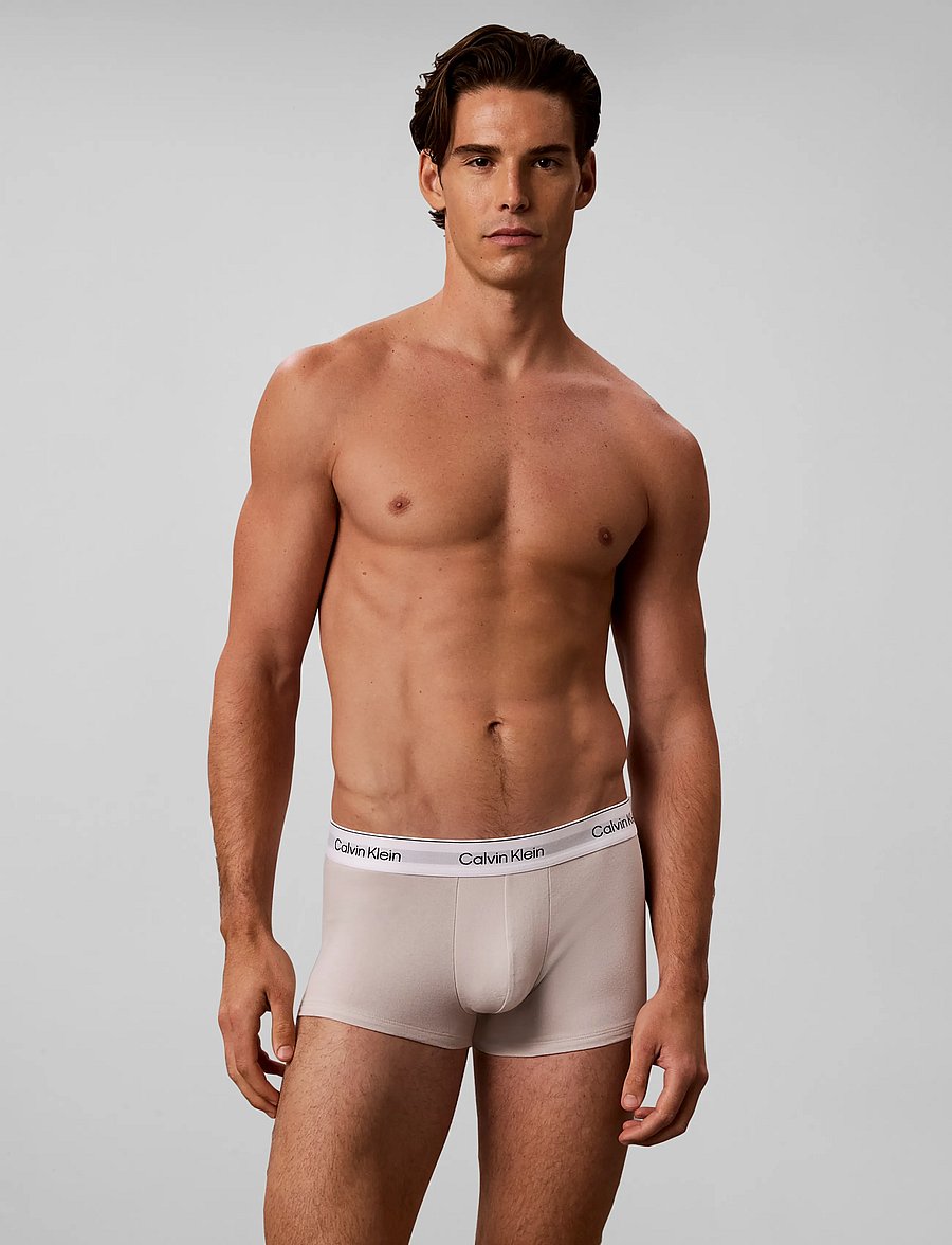 Calvin Klein - LOW RISE TRUNK 3PK - boxer briefs - turbulence chinois green silver - 0