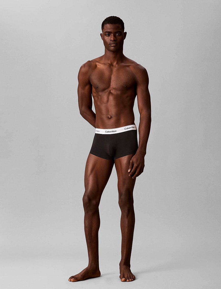 Calvin Klein - LOW RISE TRUNK 3PK - multipakk aluspüksid - black diamond logo tornado harb - 5