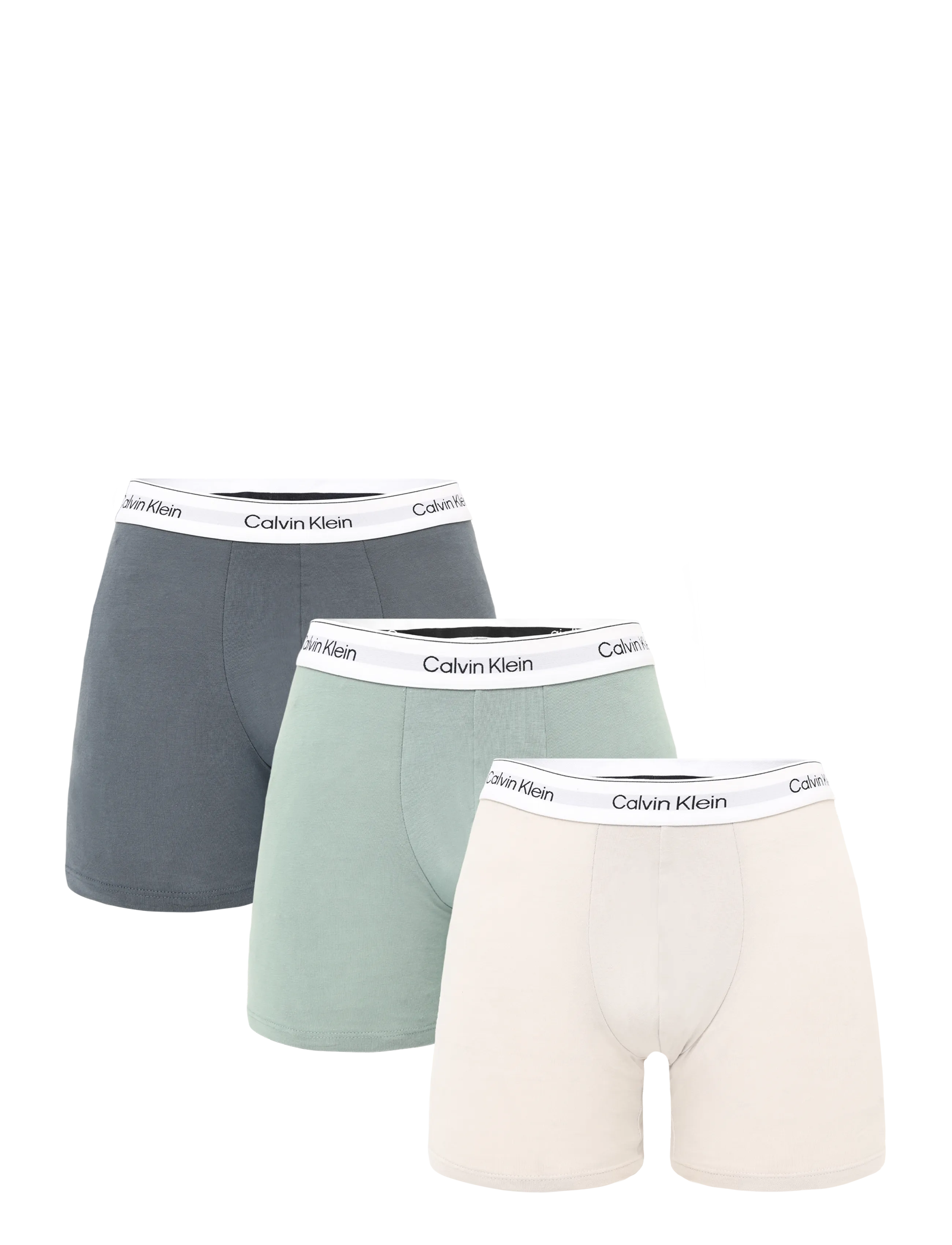 Calvin Klein BOXER BRIEF 3PK - Underpants - TURBULENCE   CHINOIS GREEN   SILVER / grey