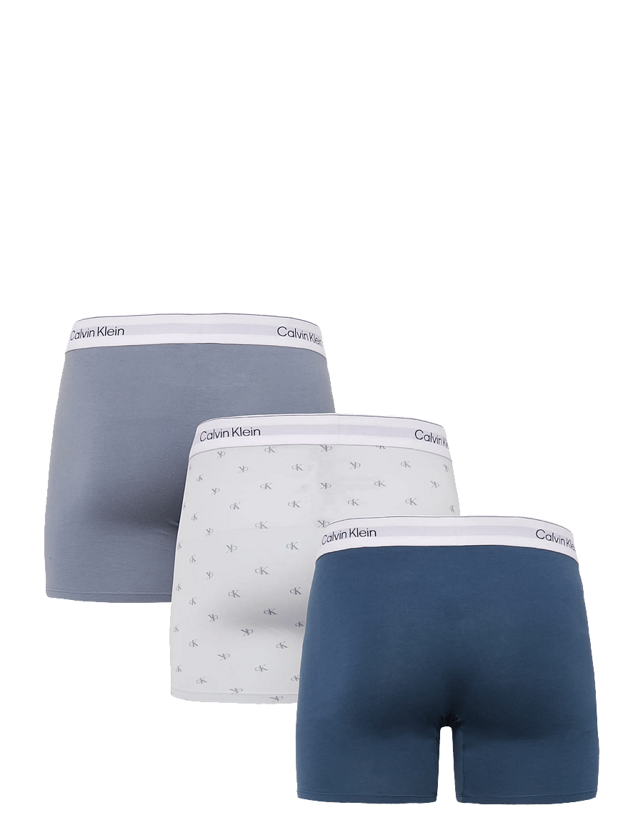 Calvin Klein - BOXER BRIEF 3PK - boxershorts - adriatic royal diamond logo plein - 2