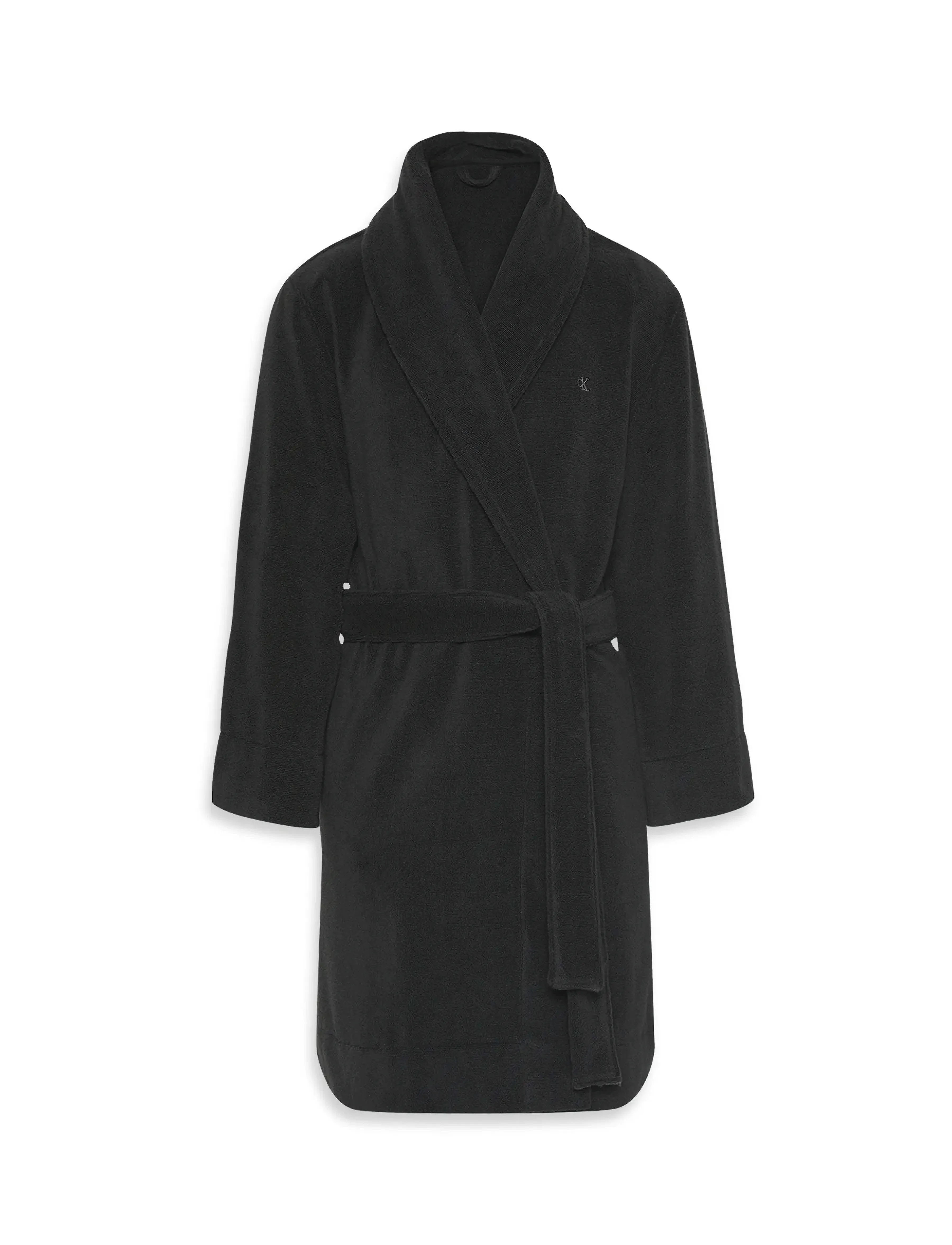 Calvin Klein - COMFORT FRENCH TERRY ROBE - black - 5