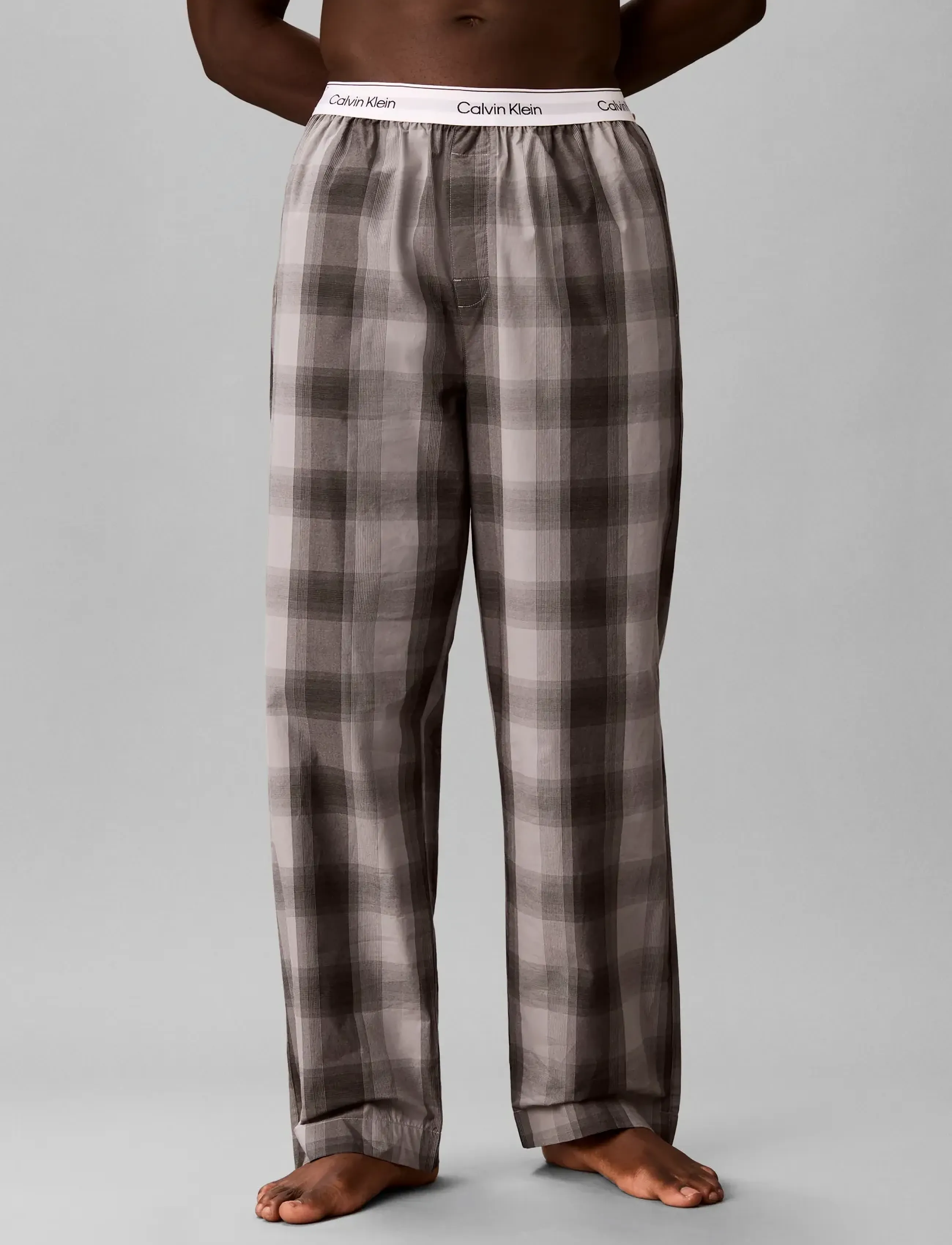 Calvin Klein - SLEEP PANT - pyjamasbyxor - 21767 shadows plaid tigers eye - 3