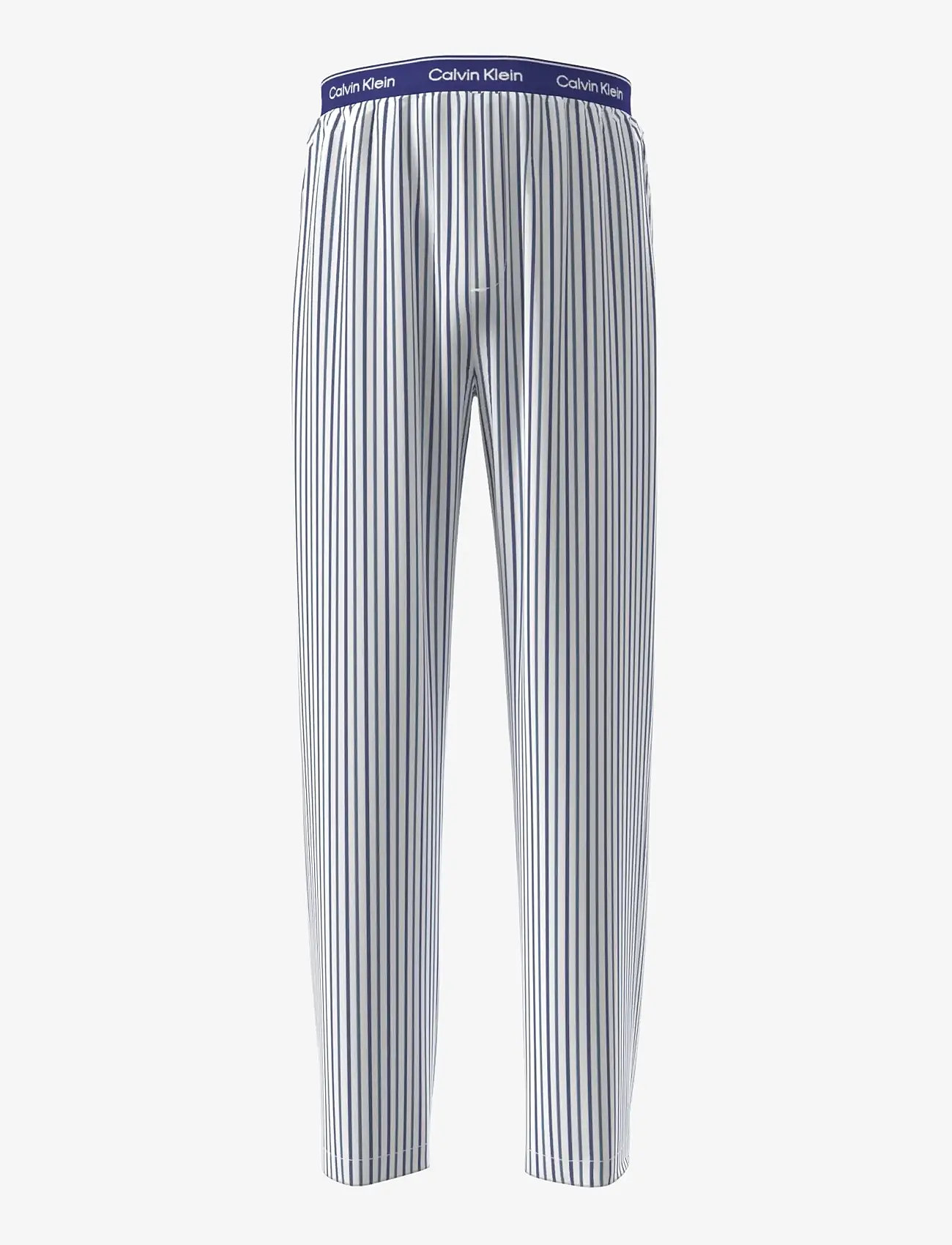 Calvin Klein - SLEEP PANT - pyjamahose - aurora stripe blue river fog - 1