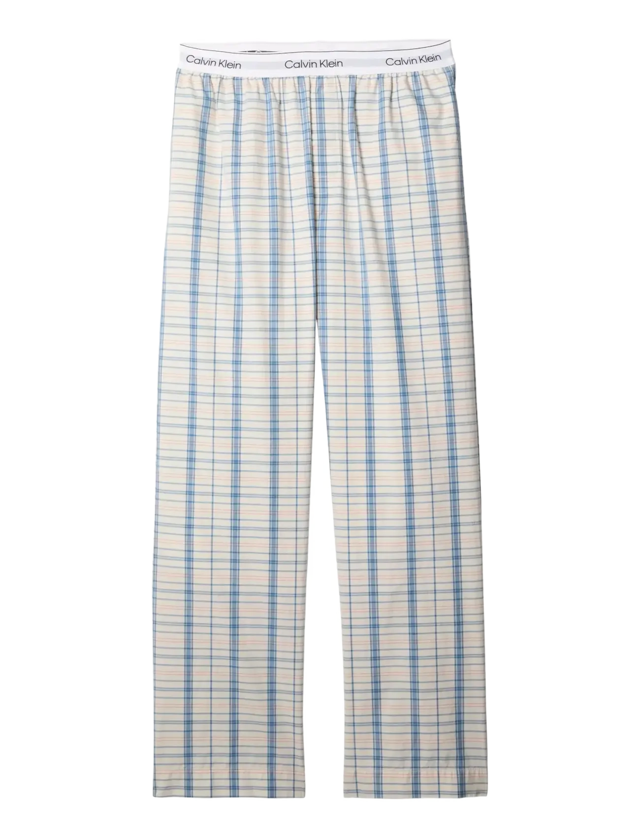 Calvin Klein SLEEP PANT - Pyjama bottoms - SILO PLAID CHALK / cream