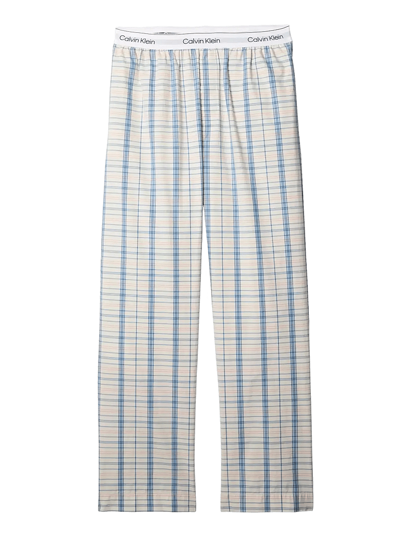Calvin Klein - SLEEP PANT - pyjamasbyxor - silo plaid chalk - 1