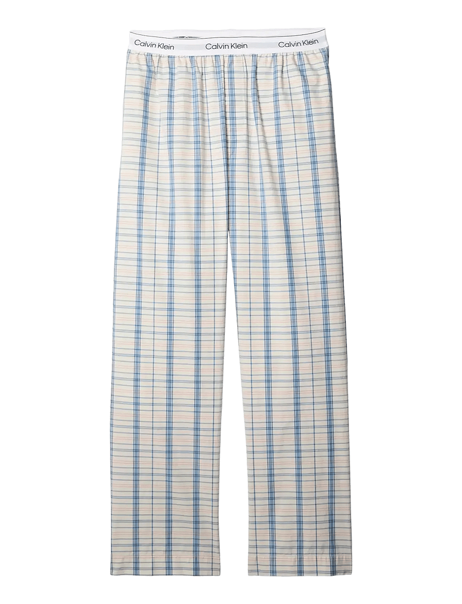 Calvin Klein - SLEEP PANT - spodnie od piżamy - silo plaid chalk - 1