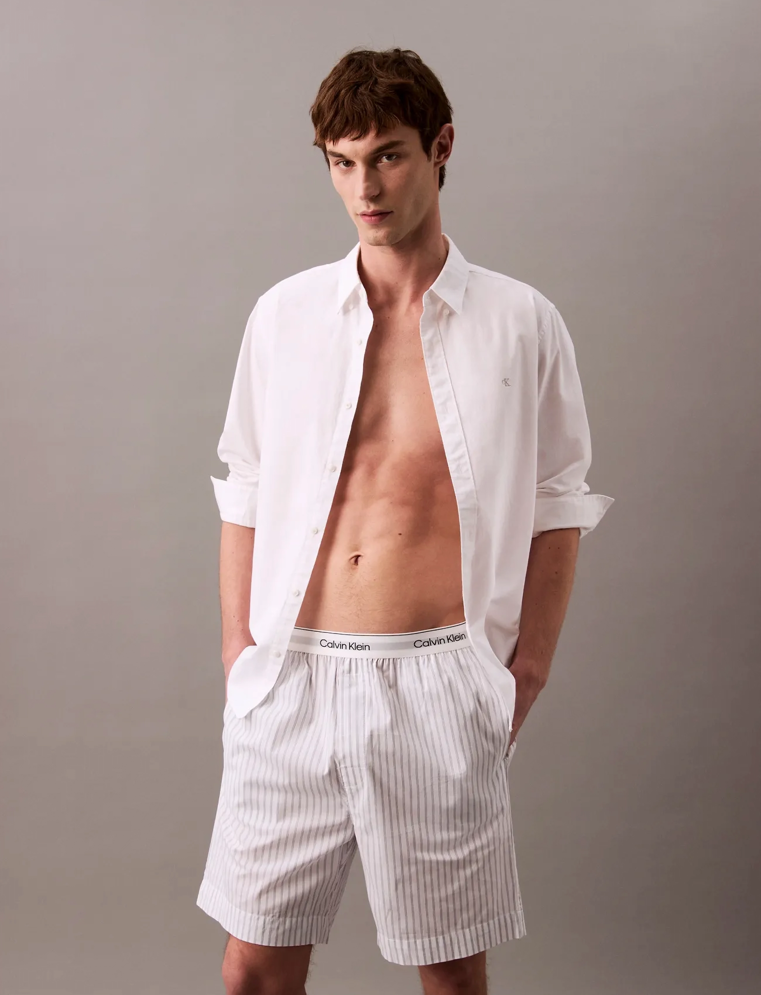 Calvin Klein - SLEEP SHORT - die niedrigsten preise - steady stripe_grisaille - 4