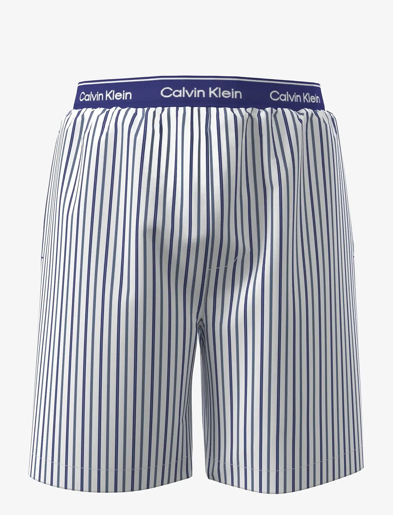Calvin Klein - SLEEP SHORT - pyjamahose - aurora stripe blue river fog - 1