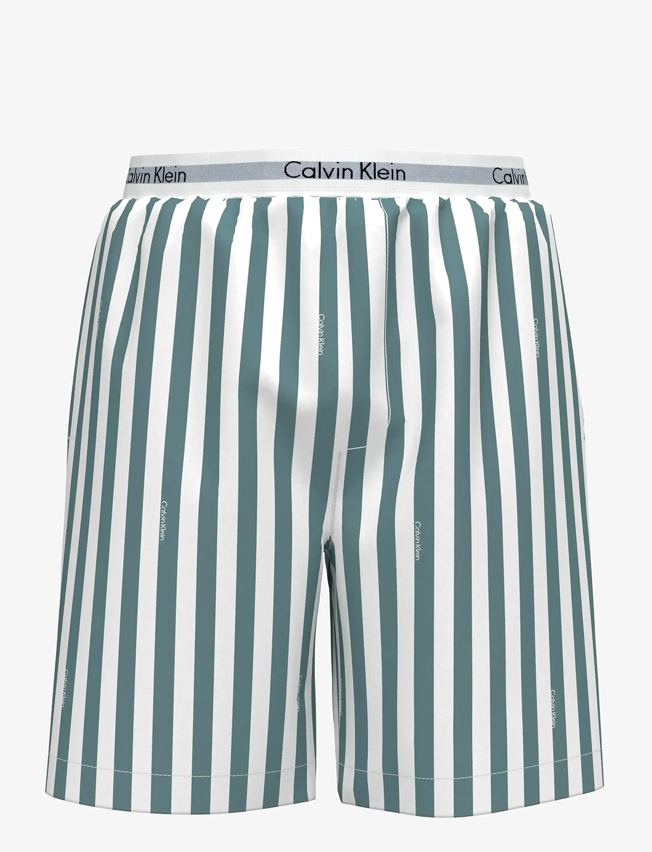 Calvin Klein - SLEEP SHORT - spodnie od piżamy - vertical boardwalk logo stripe smal - 1