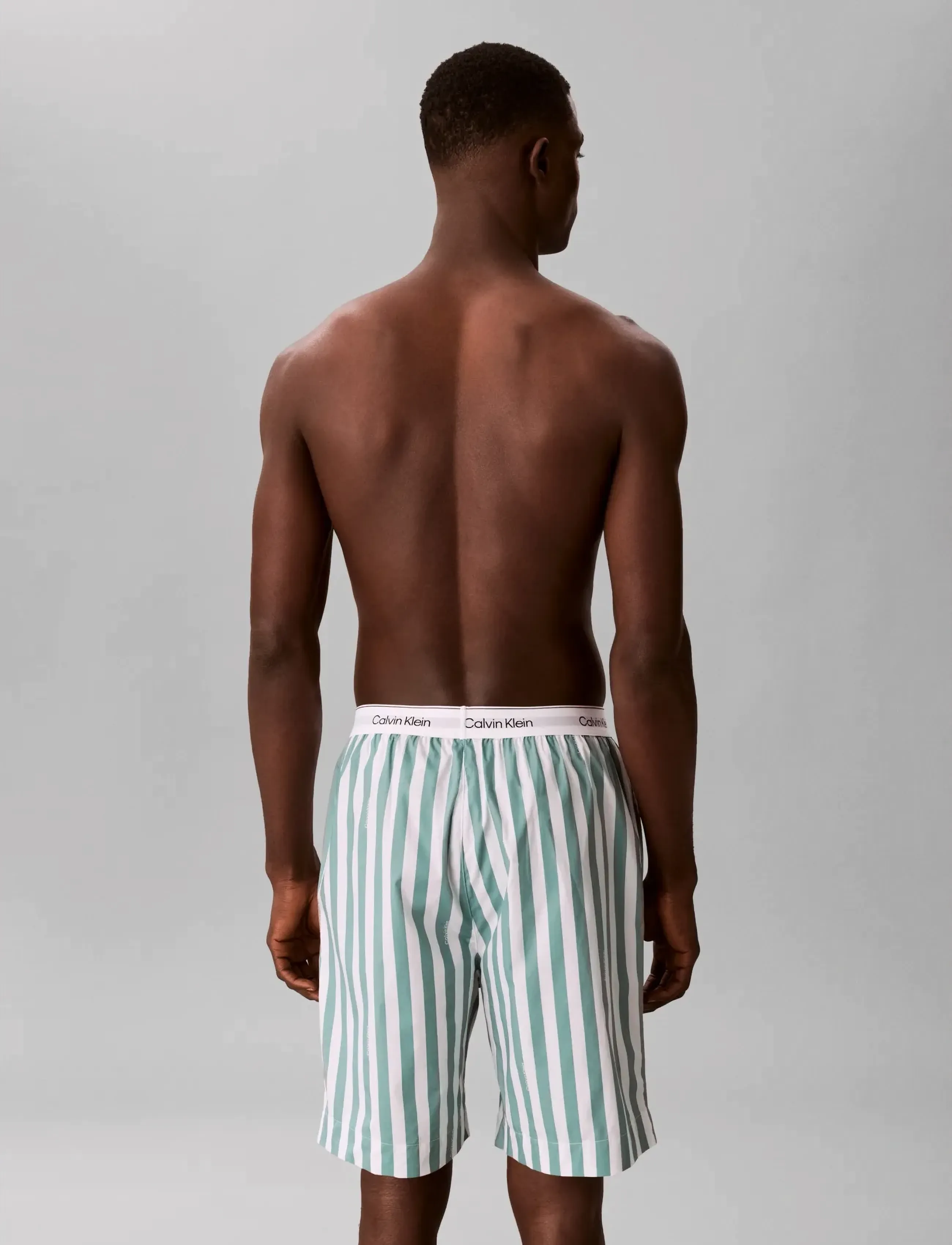 Calvin Klein - SLEEP SHORT - pyjamahose - vertical boardwalk logo stripe smal - 2