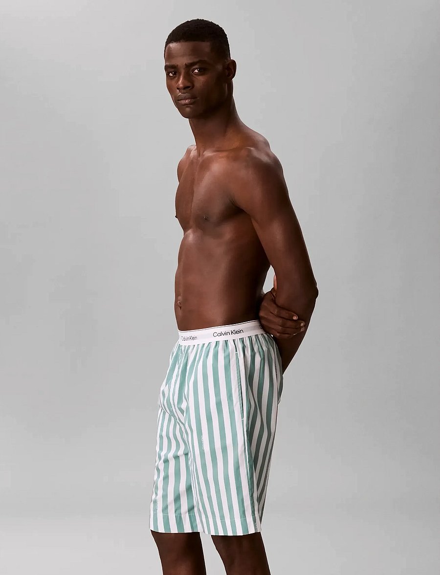 Calvin Klein - SLEEP SHORT - pidžaamapüksid - vertical boardwalk logo stripe smal - 4