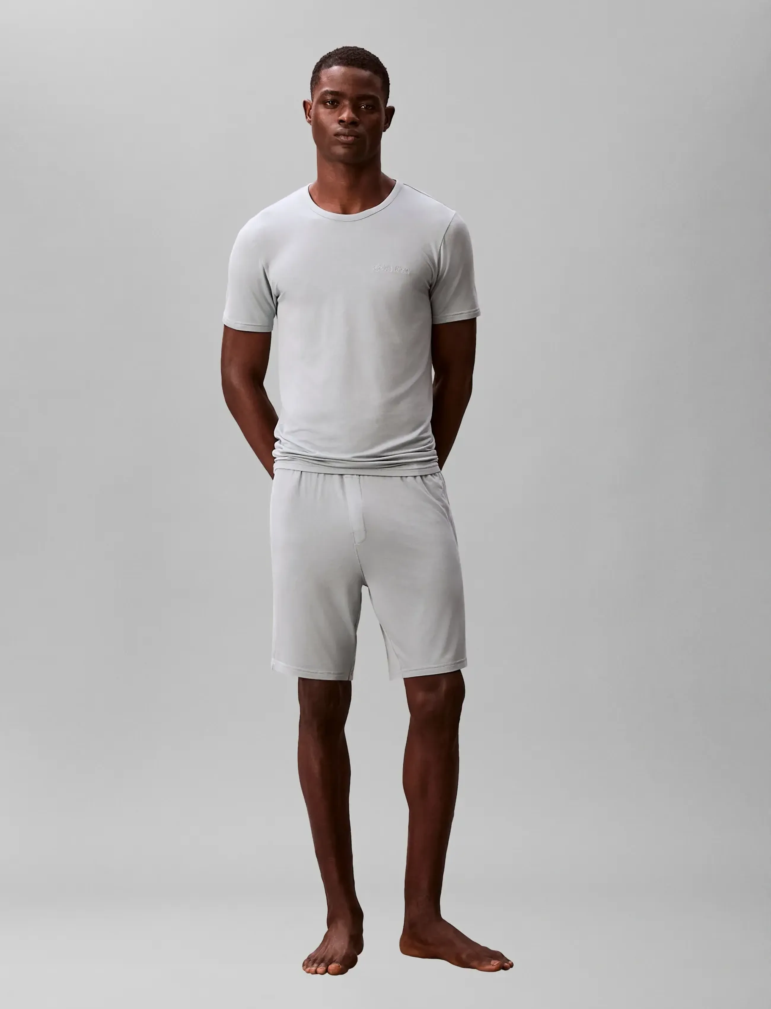 Calvin Klein Ss Modal Short Set, Mænd, Nattøj Shorts Sæt, Blå, Str: S