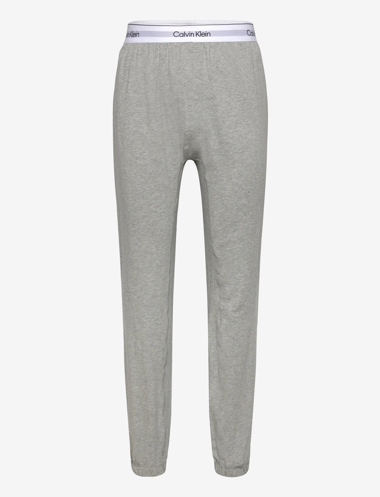 Calvin Klein - S/S JOGGER SET - white top, grey heather btm - 2