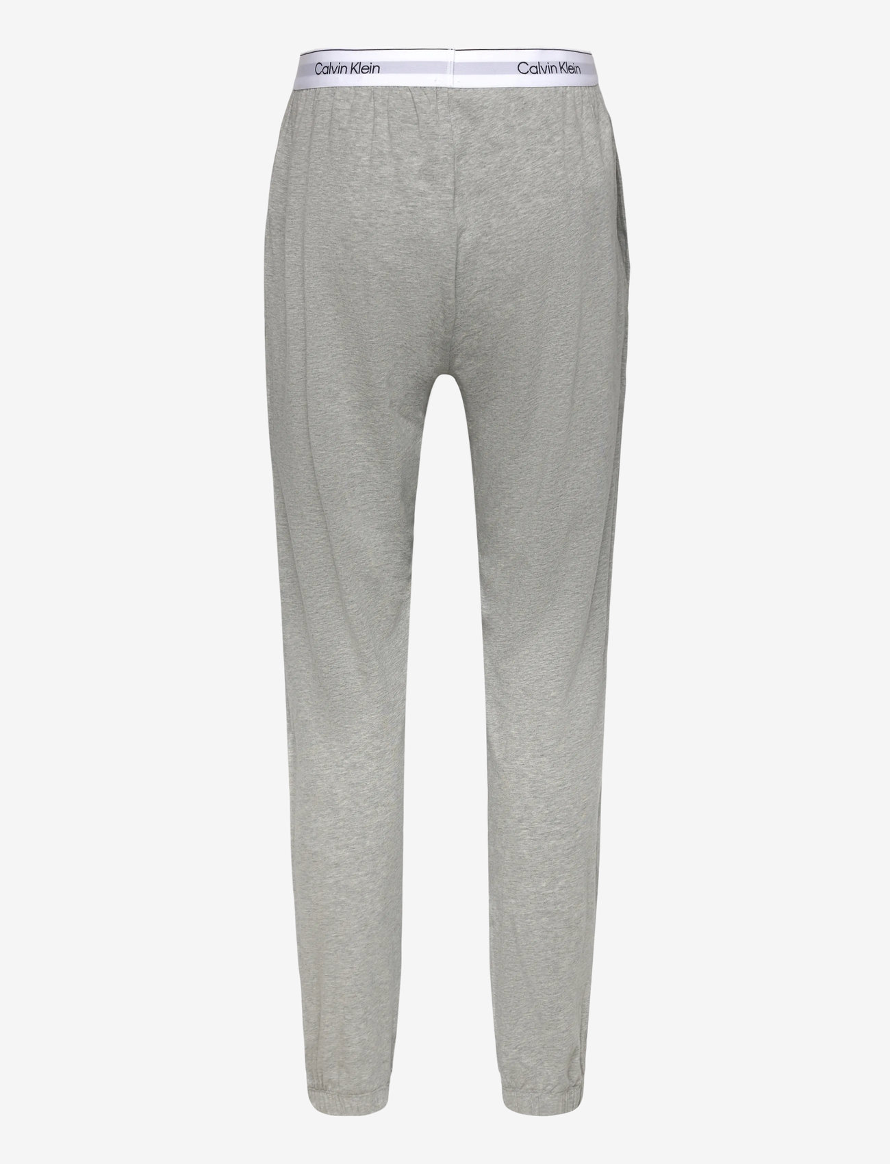 Calvin Klein - S/S JOGGER SET - white top, grey heather btm - 3