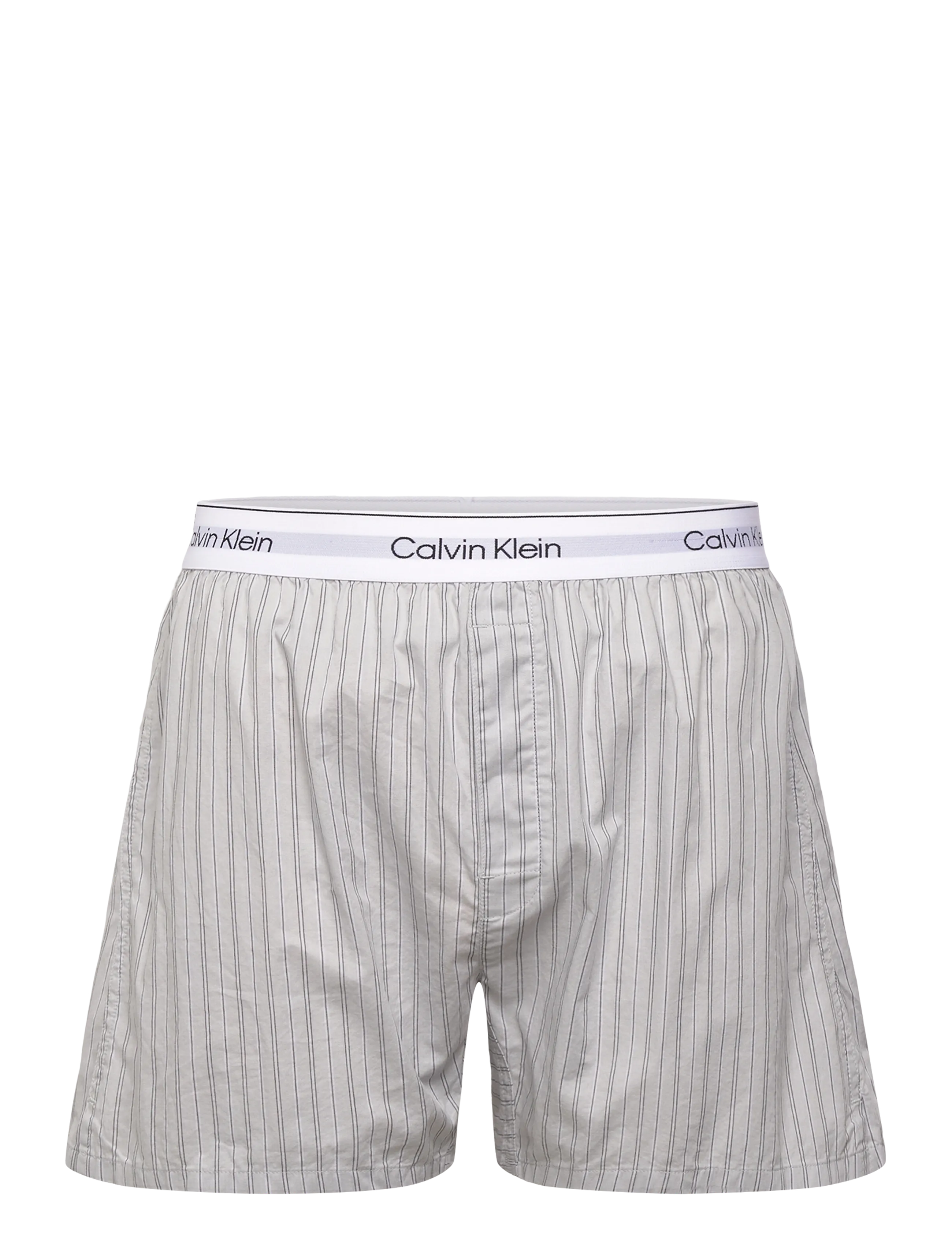 Calvin Klein - S/S CREW POPLIN BOXER SET - pidžaamakomplekt - harbor mist top w  trail stripe_har - 2