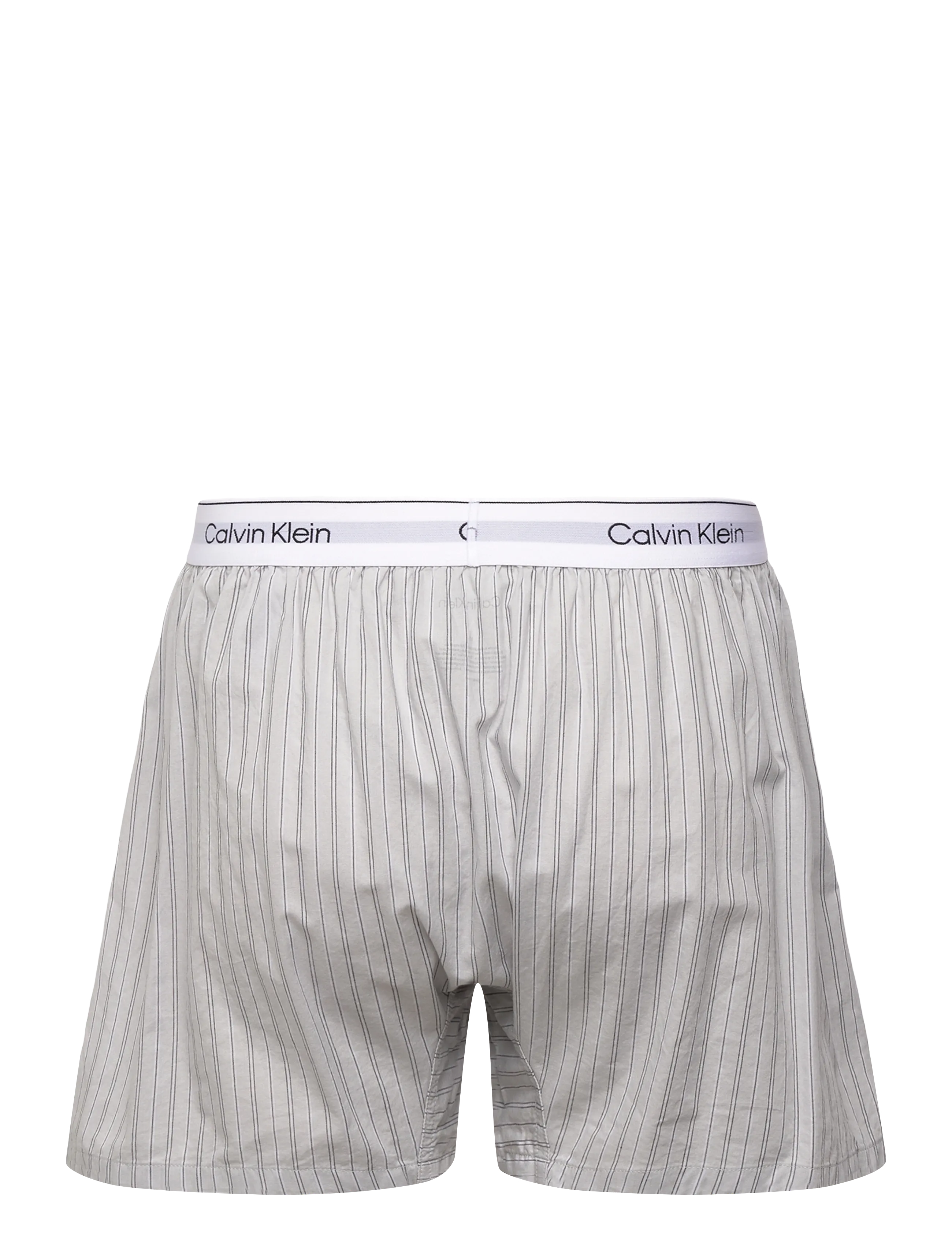 Calvin Klein - S/S CREW POPLIN BOXER SET - pidžaamakomplekt - harbor mist top w  trail stripe_har - 3
