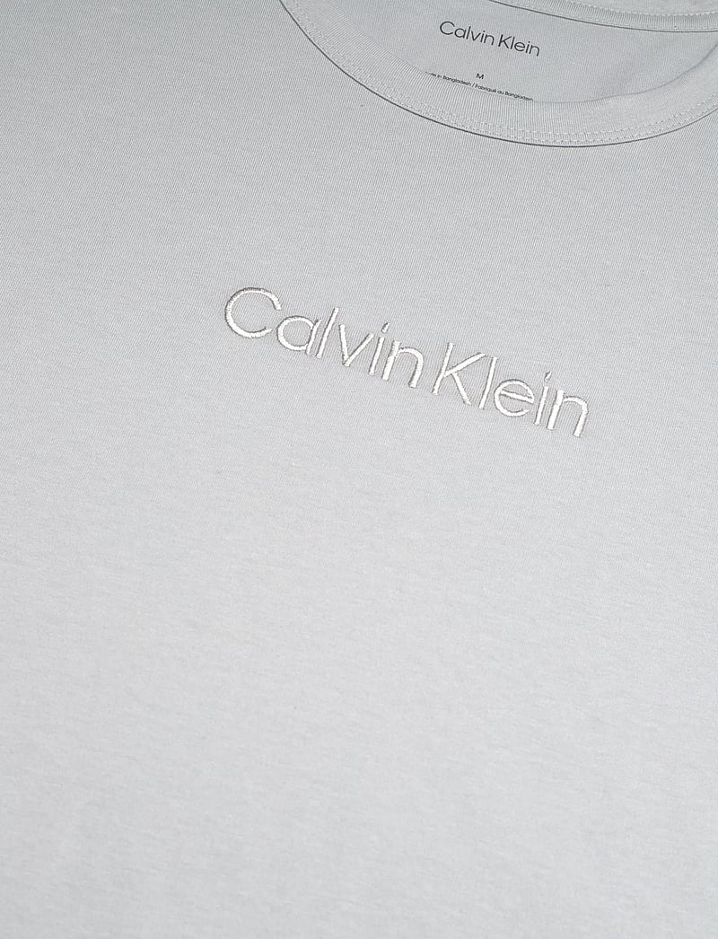 Calvin Klein - S/S CREW POPLIN BOXER SET - pyjamasset - harbor mist top w trail stripe_har - 4