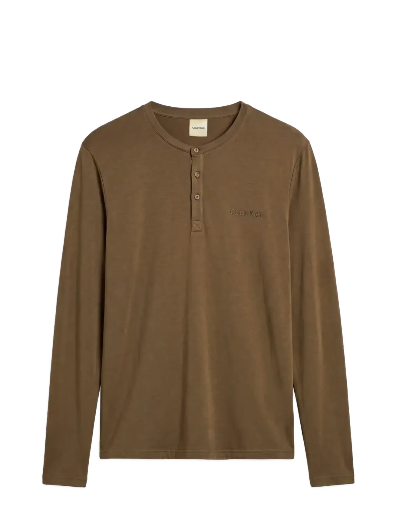 Calvin Klein MODAL L/S HENLEY - Calvin Klein Underwear - OLIVE NIGHT / khaki/green